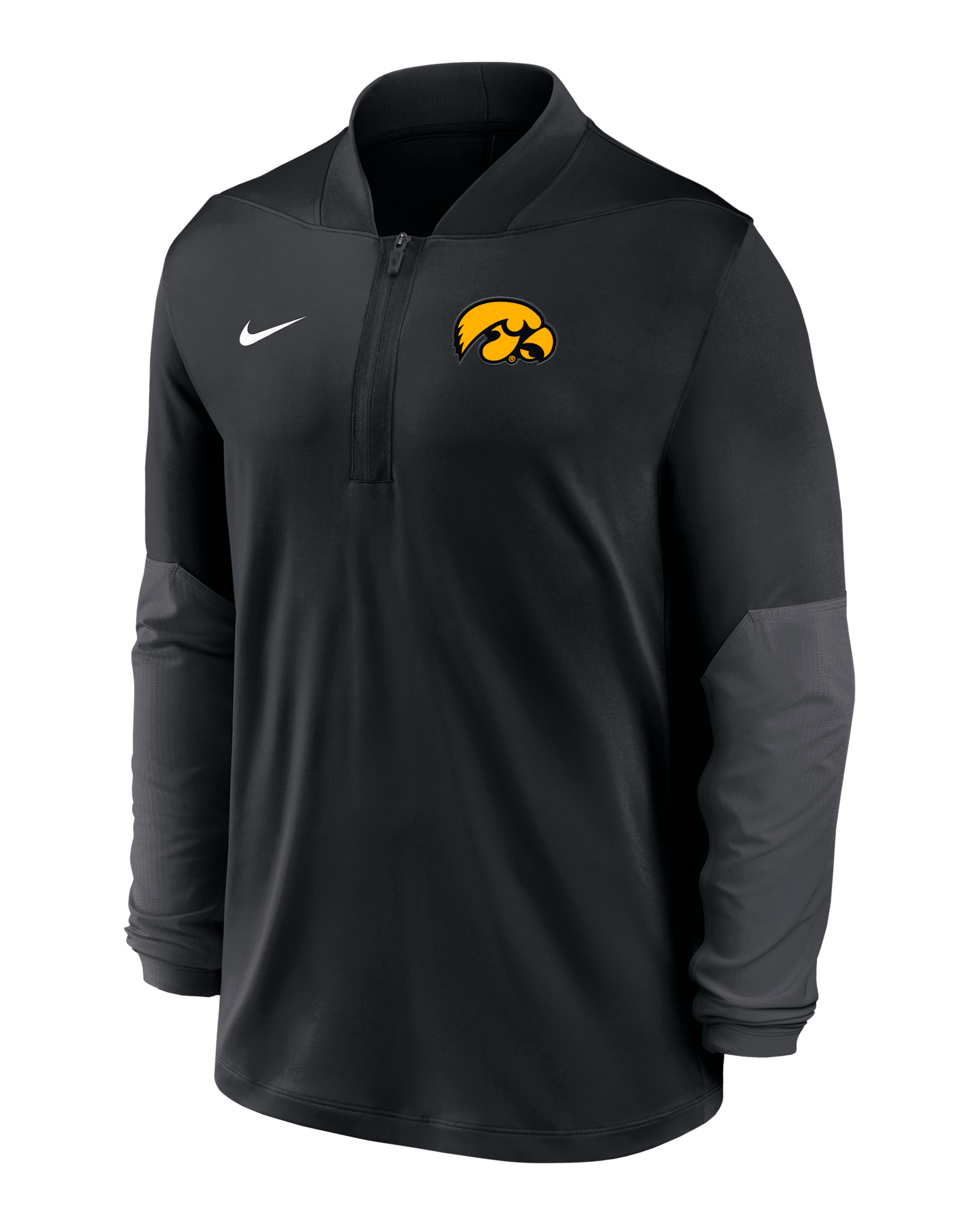 Iowa Men's Nike Dri-FIT College 1/2-Zip Top - Black