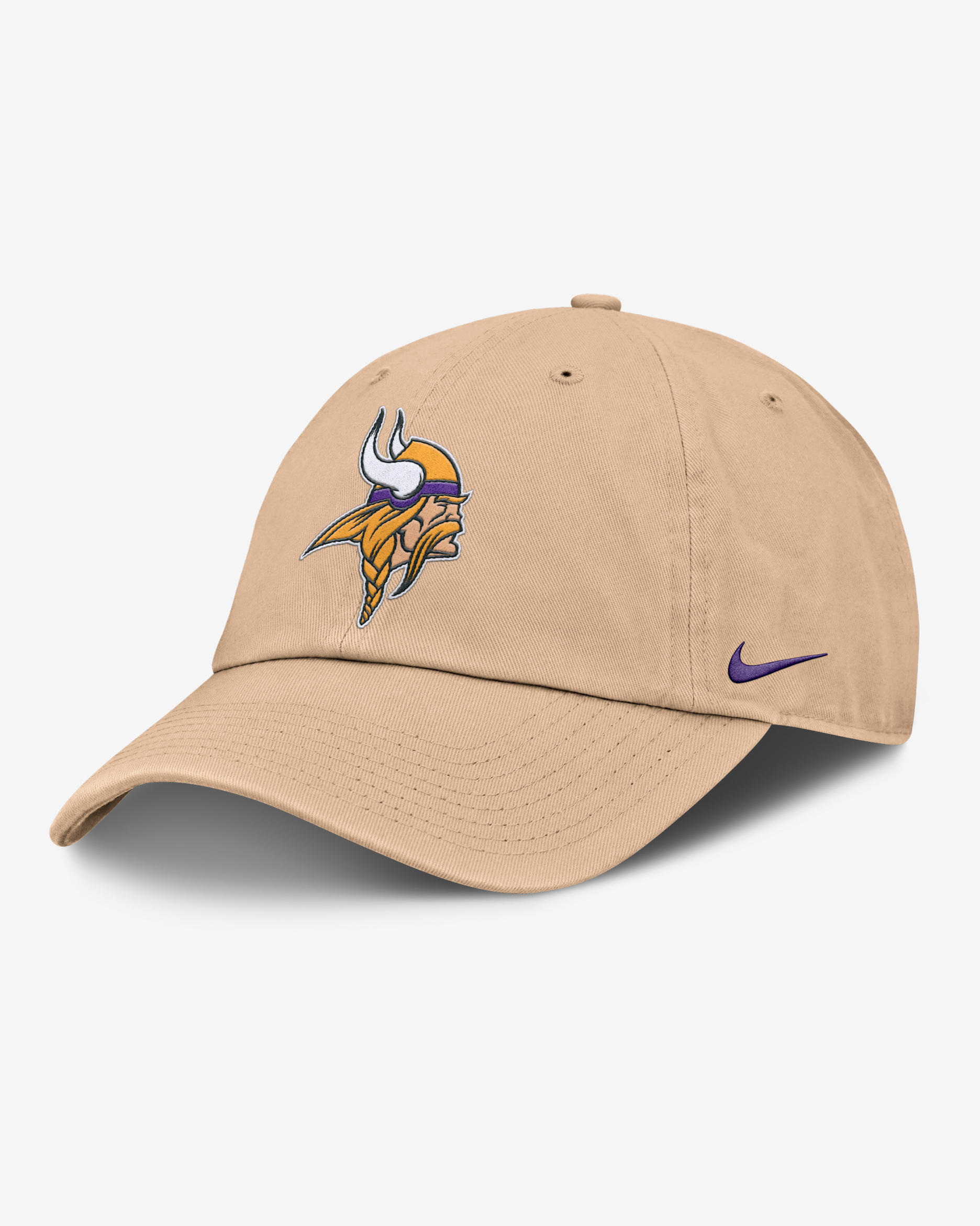 Gorra ajustable Nike de la NFL para hombre Minnesota Vikings Club - Desierto