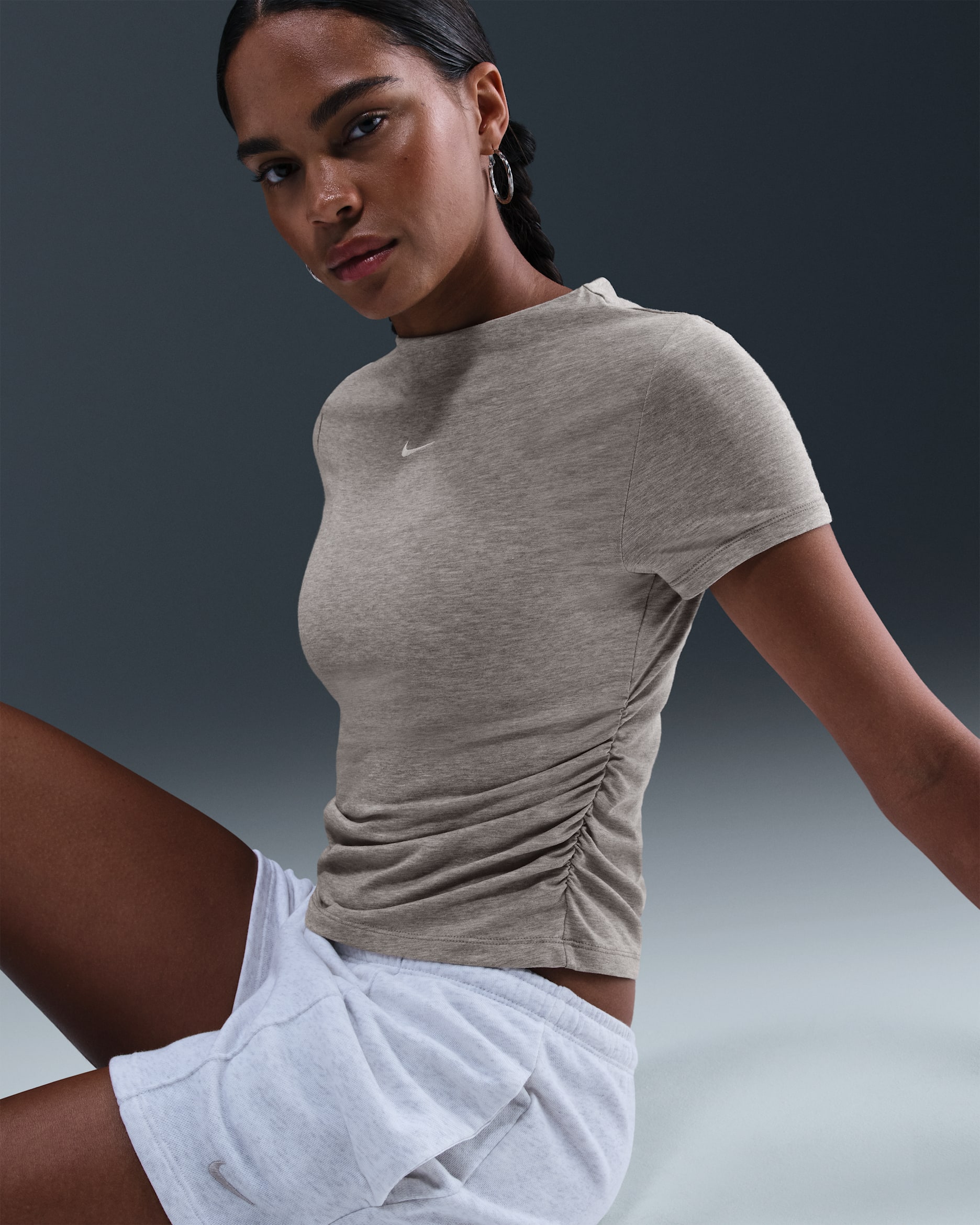 Nike Sportswear Chill Knit Women's Tight Short-Sleeve Mock-Neck Top