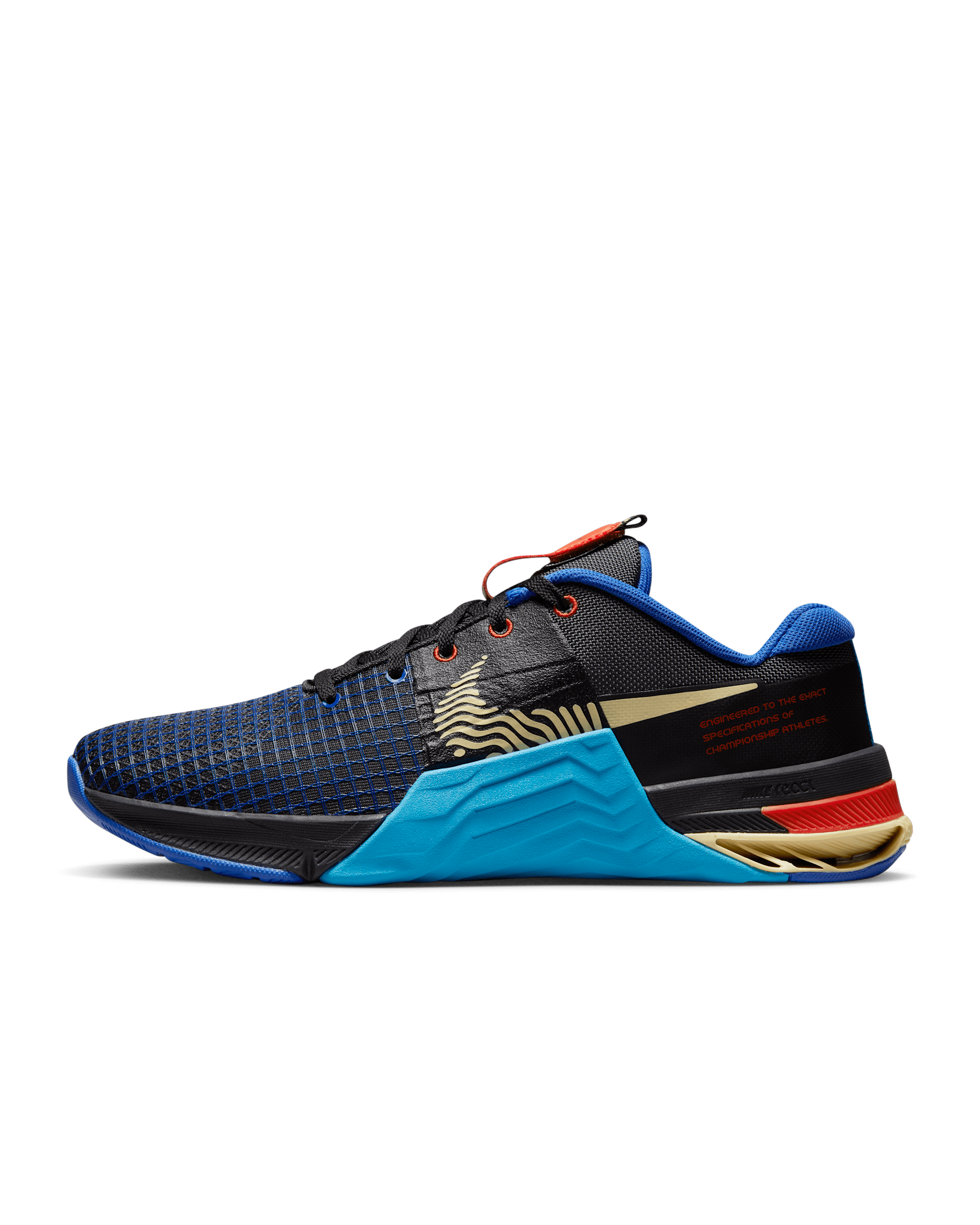 Chaussure d'entraînement Nike Metcon 8 pour homme - Anthracite/Blue Lightning/Hyper Royal/Citron Tint