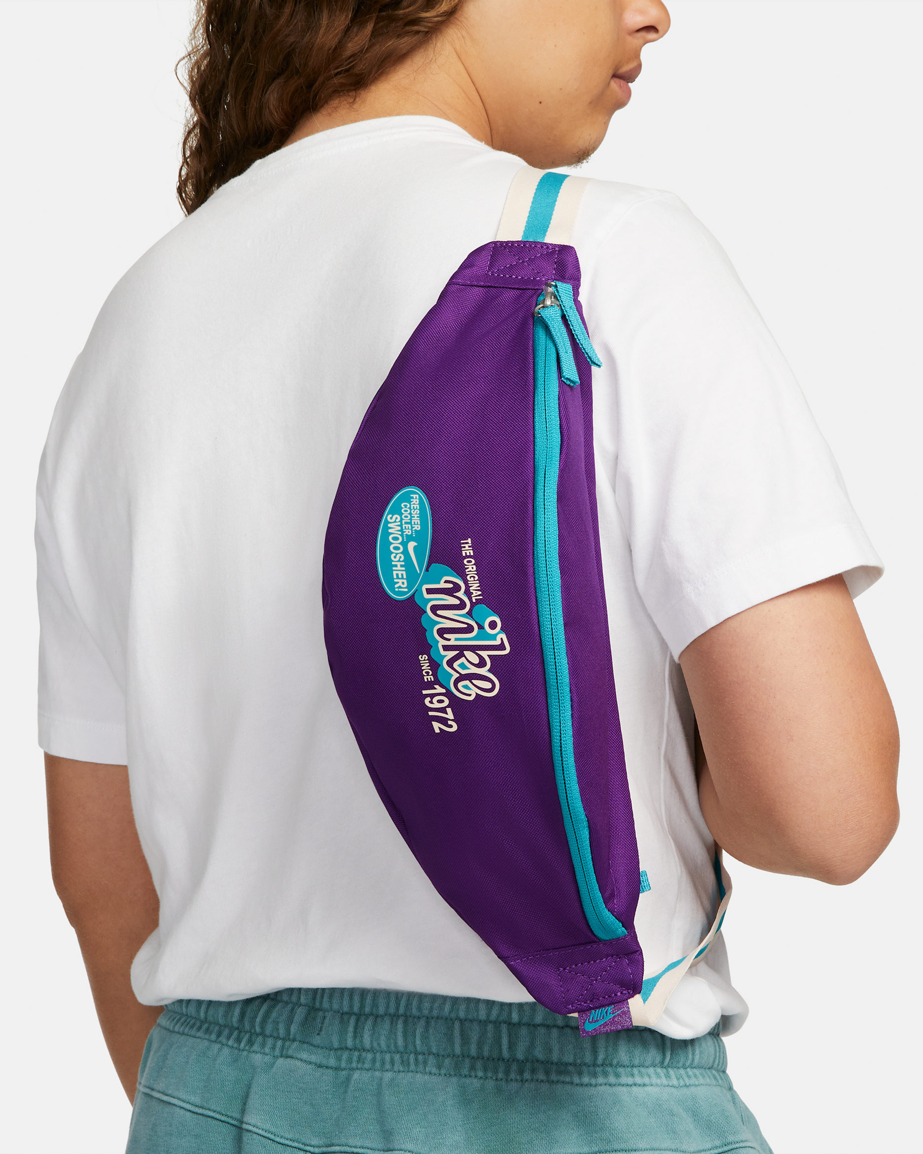 Nike Heritage Hip Pack (3L) - Disco Purple/Teal Nebula/Teal Nebula