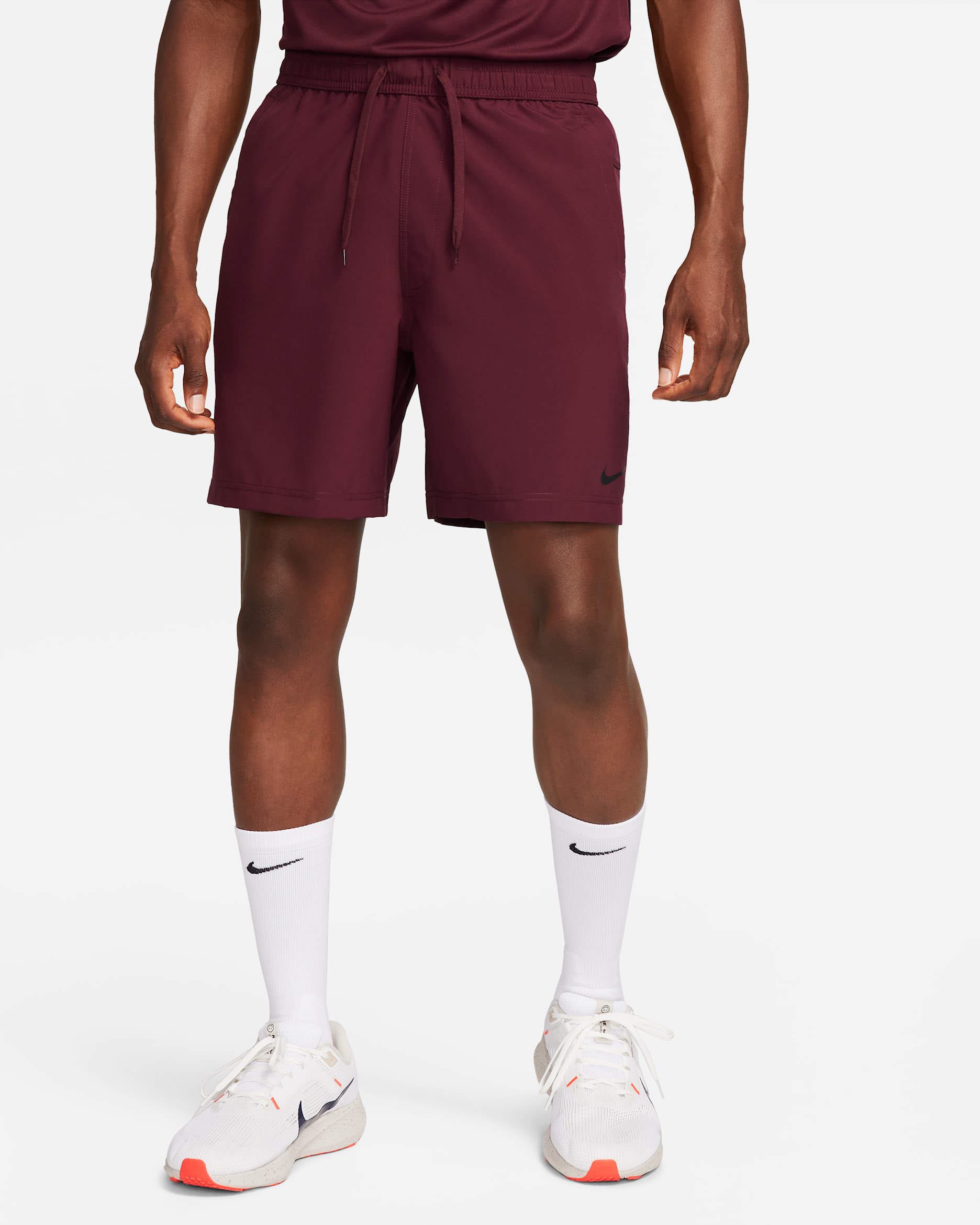 Nike Dri-FIT Form Men's 18cm (approx.) Unlined Versatile Shorts - Night Maroon/Black