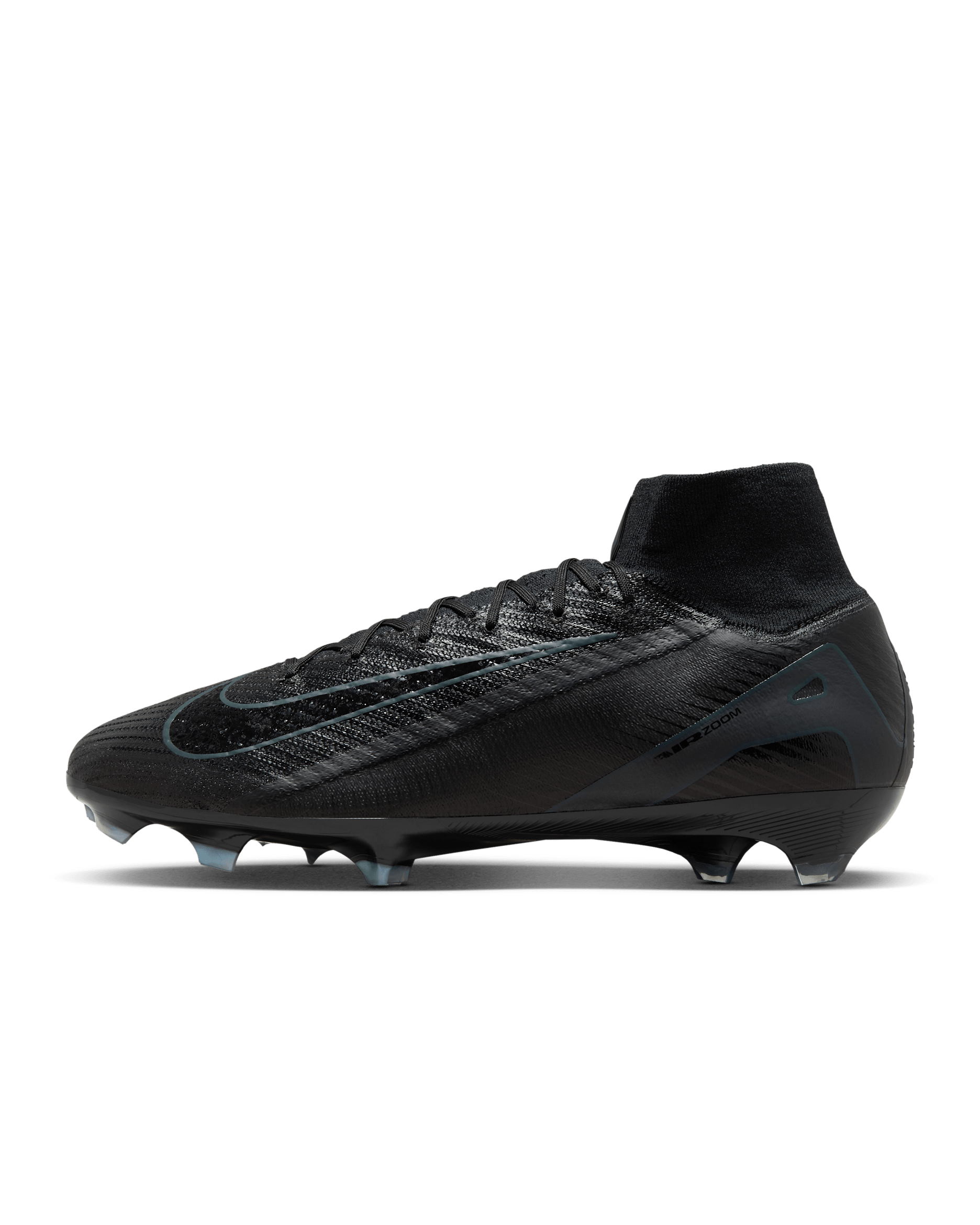 Nike Mercurial Superfly 10 Elite Firm-Ground High-Top Football Boot - Black/Deep Jungle/Black
