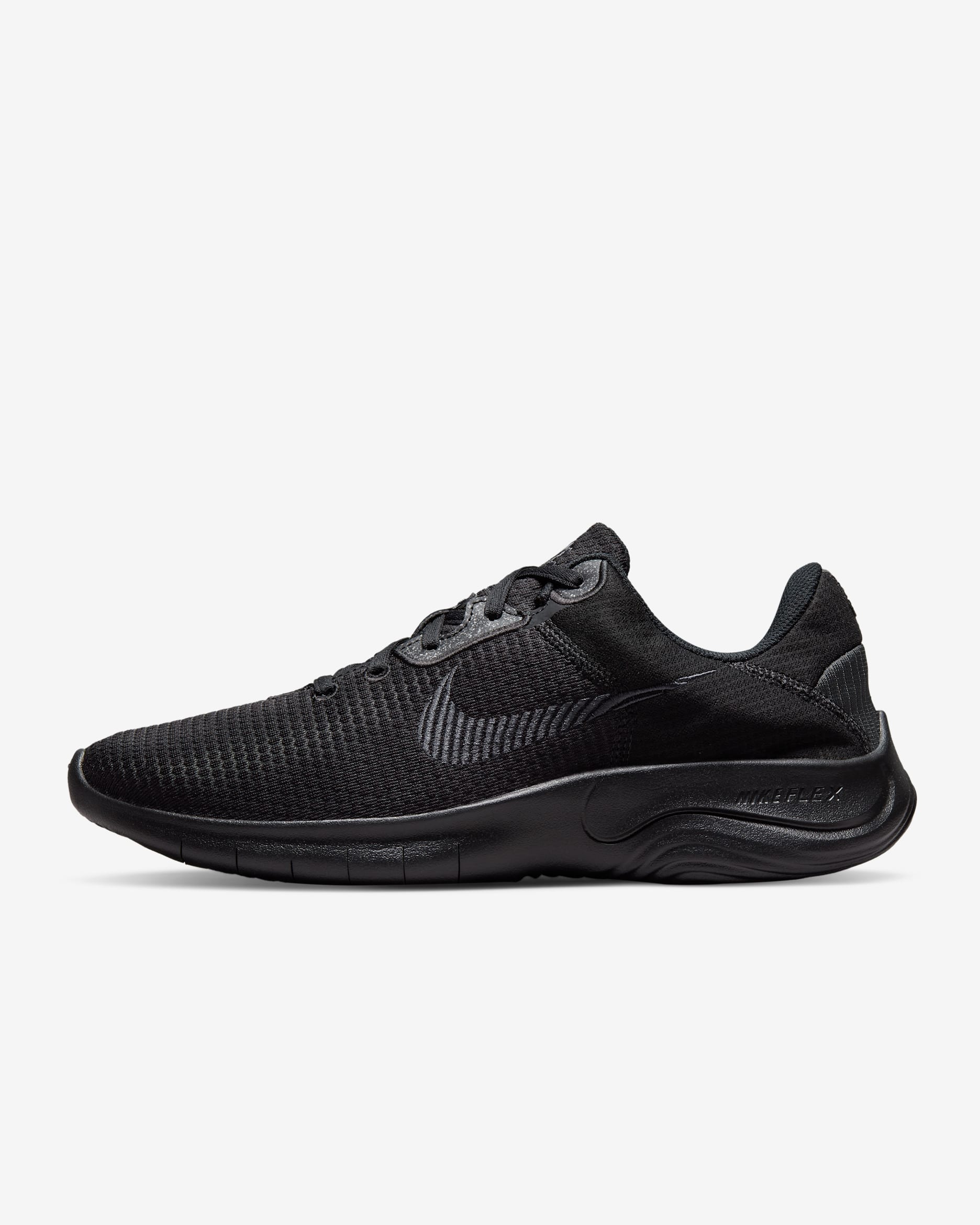 Nike Flex Experience Run 11 Men's Road Running Shoes - Black/Dark Smoke Grey