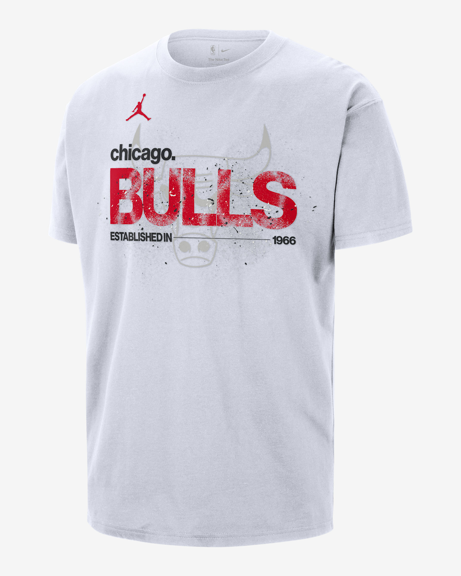T-shirt NBA Jordan '85 Statement Chicago Bulls Courtside para homem - Branco