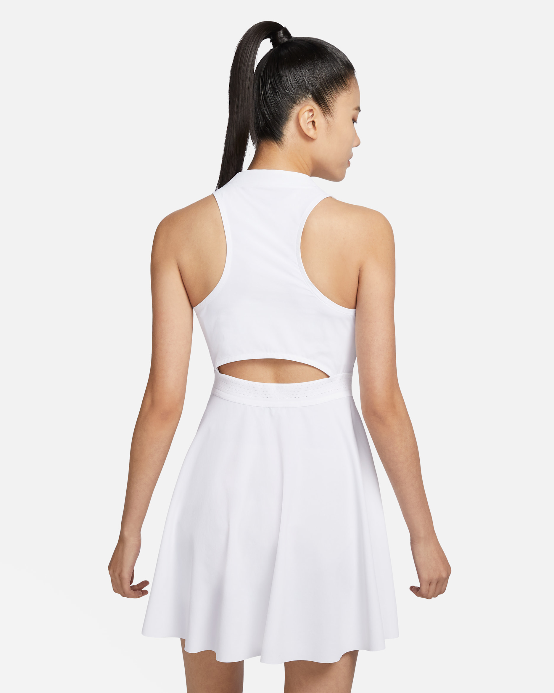 Nike Dri-FIT Advantage Women's Tennis Dress - White/Black