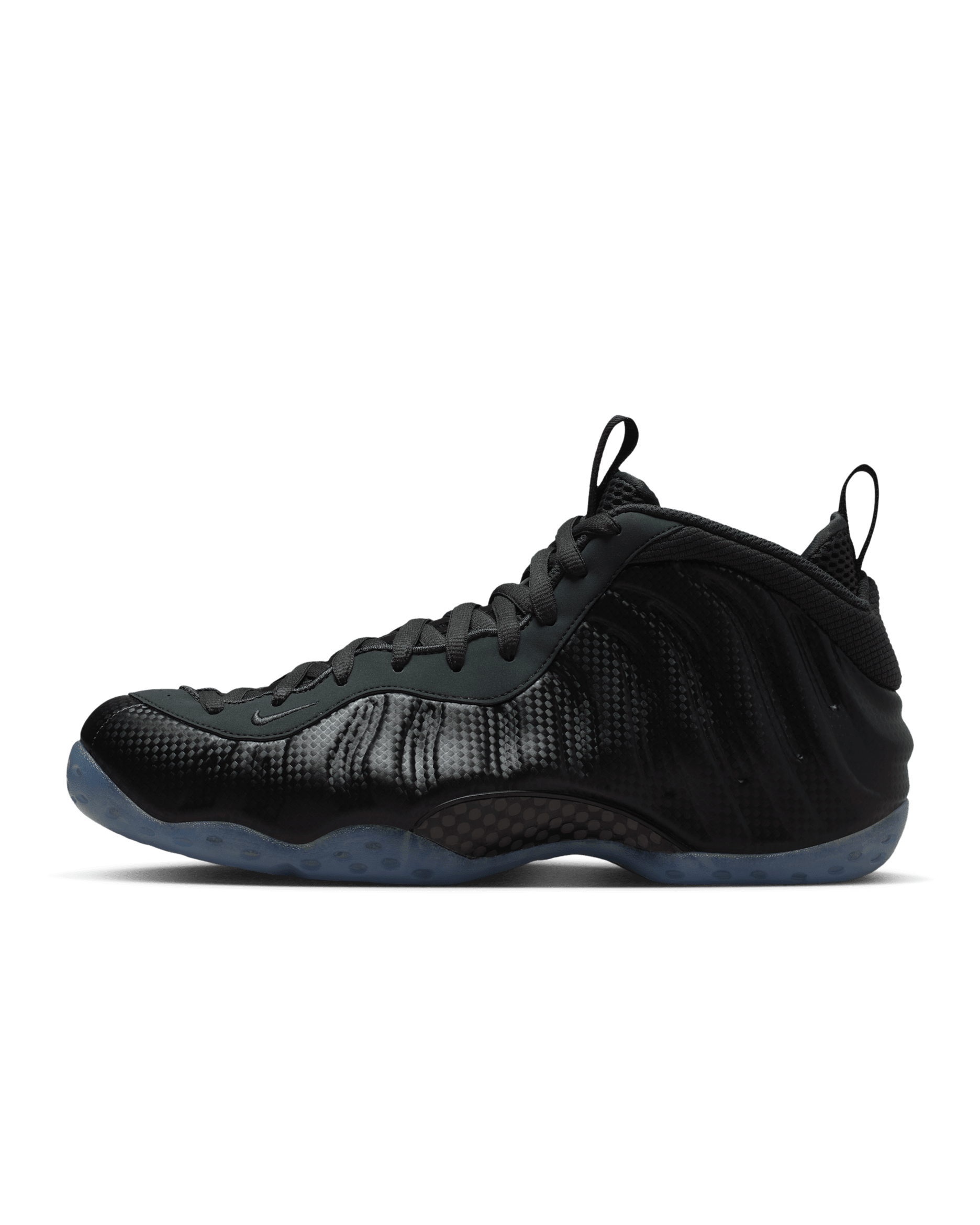 Tenis para hombre Nike Air Foamposite One - Negro/Negro/Gris humo oscuro/Negro