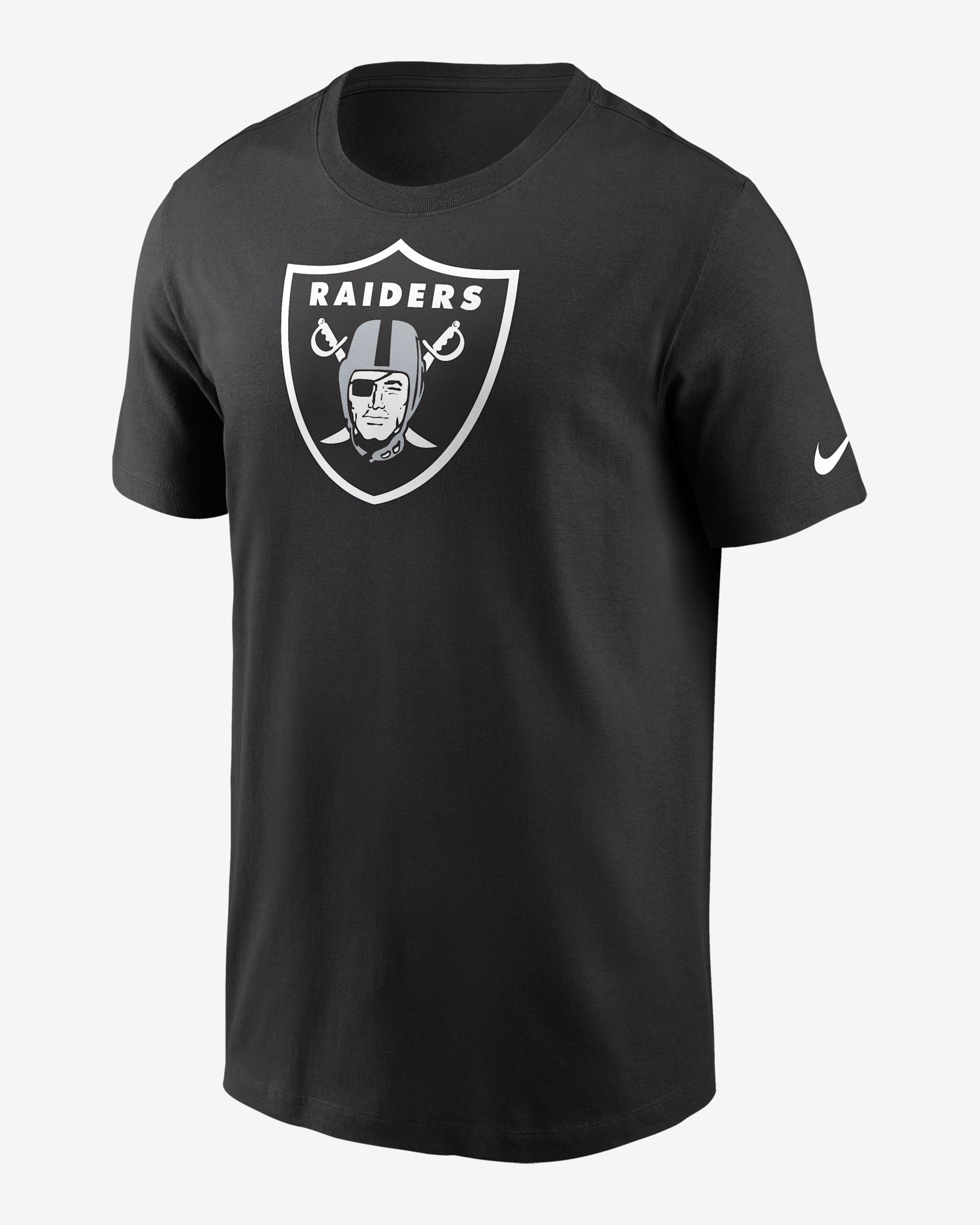 Playera para hombre Nike Logo Essential (NFL Las Vegas Raiders) - Negro