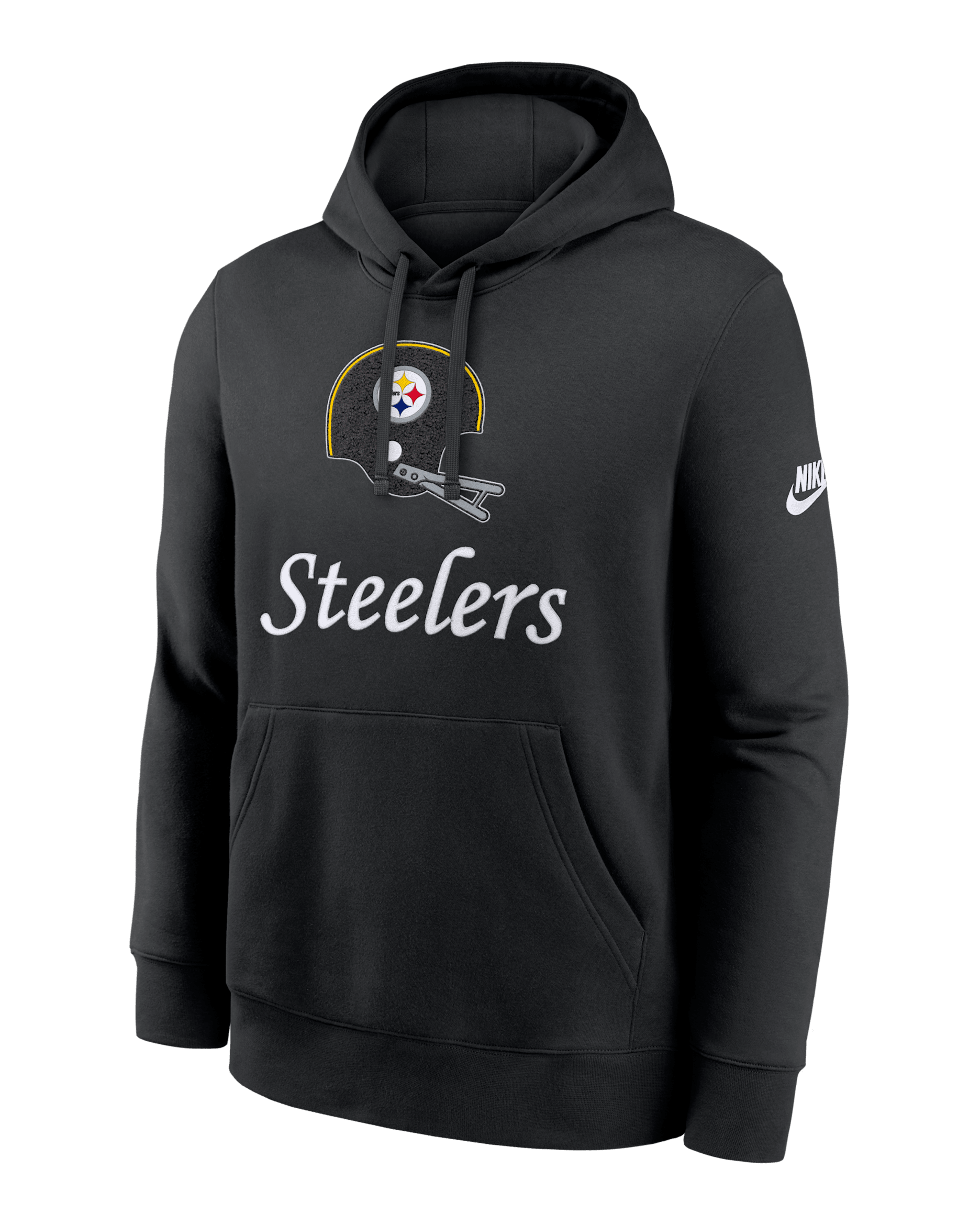 Sudadera con gorro sin cierre Nike de la NFL para hombre Pittsburgh Steelers Best Season Rewind Club - Negro