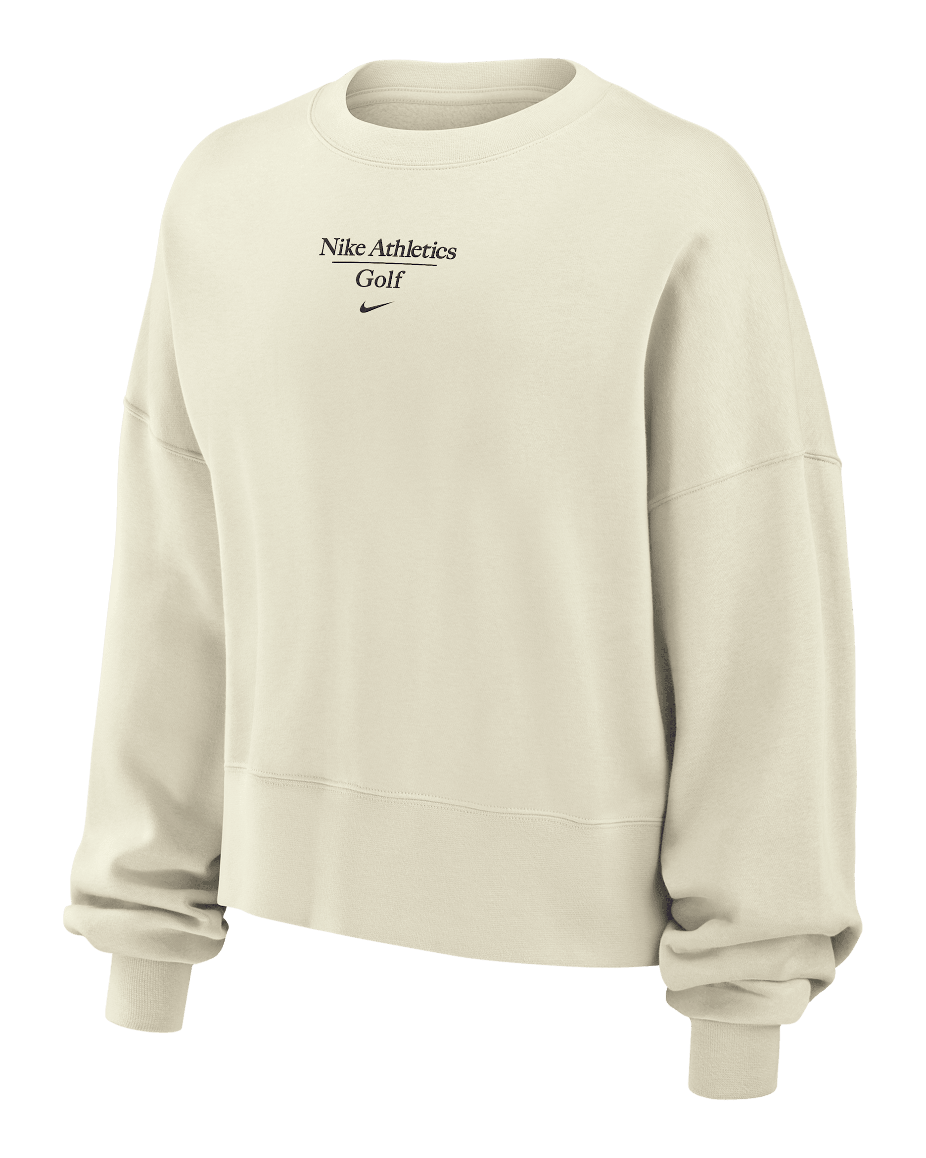Nike Phoenix Fleece Women's Golf Crew-Neck Sweatshirt - Sail