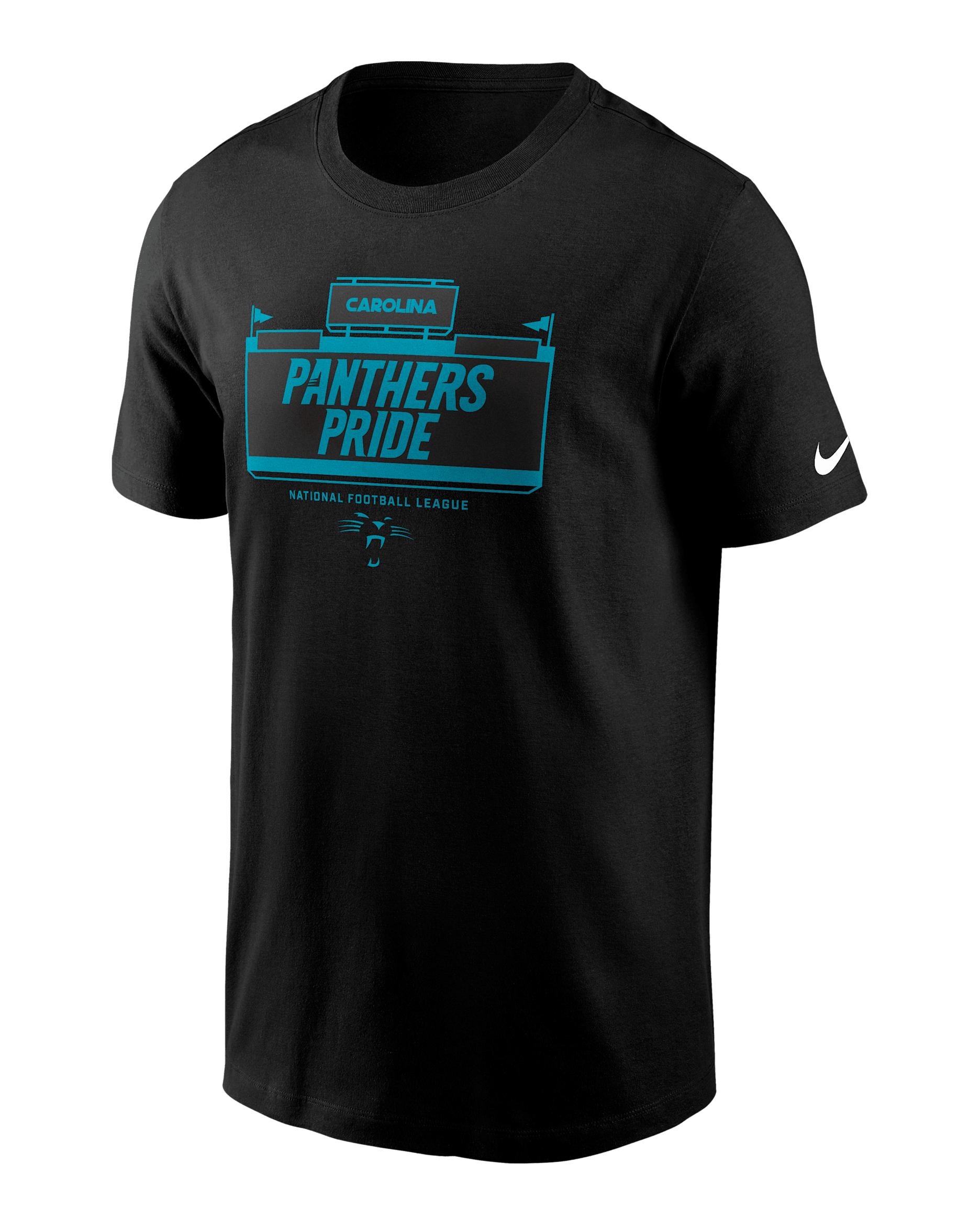 Playera Nike NFL Carolina Panthers Local Essential para hombre - Negro
