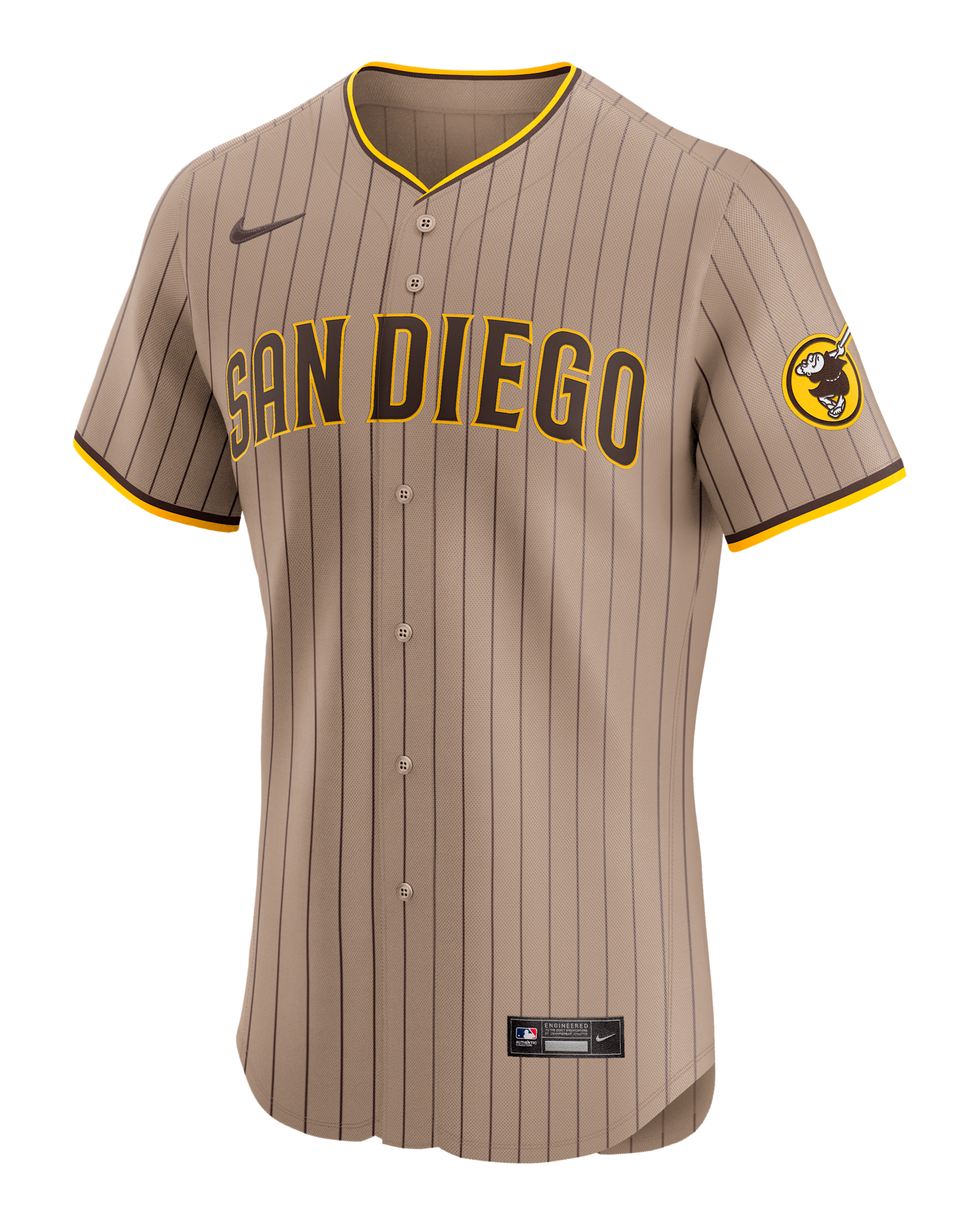 Fernando Tatis Jr. San Diego Padres Men's Nike Dri-FIT ADV MLB Elite Jersey - Tan/Beige