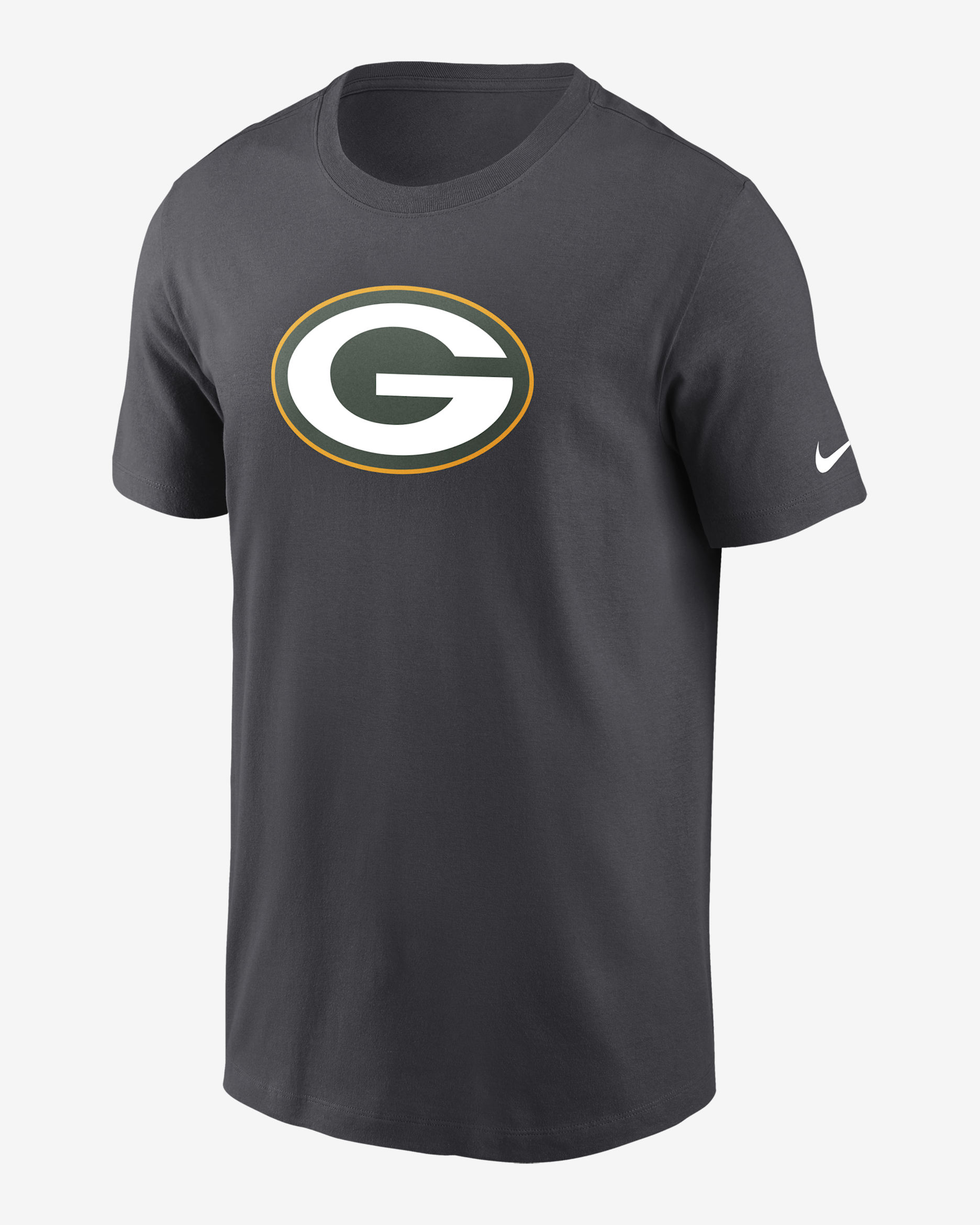 Green Bay Packers Logo Essential Men's Nike NFL T-Shirt - Anthracite