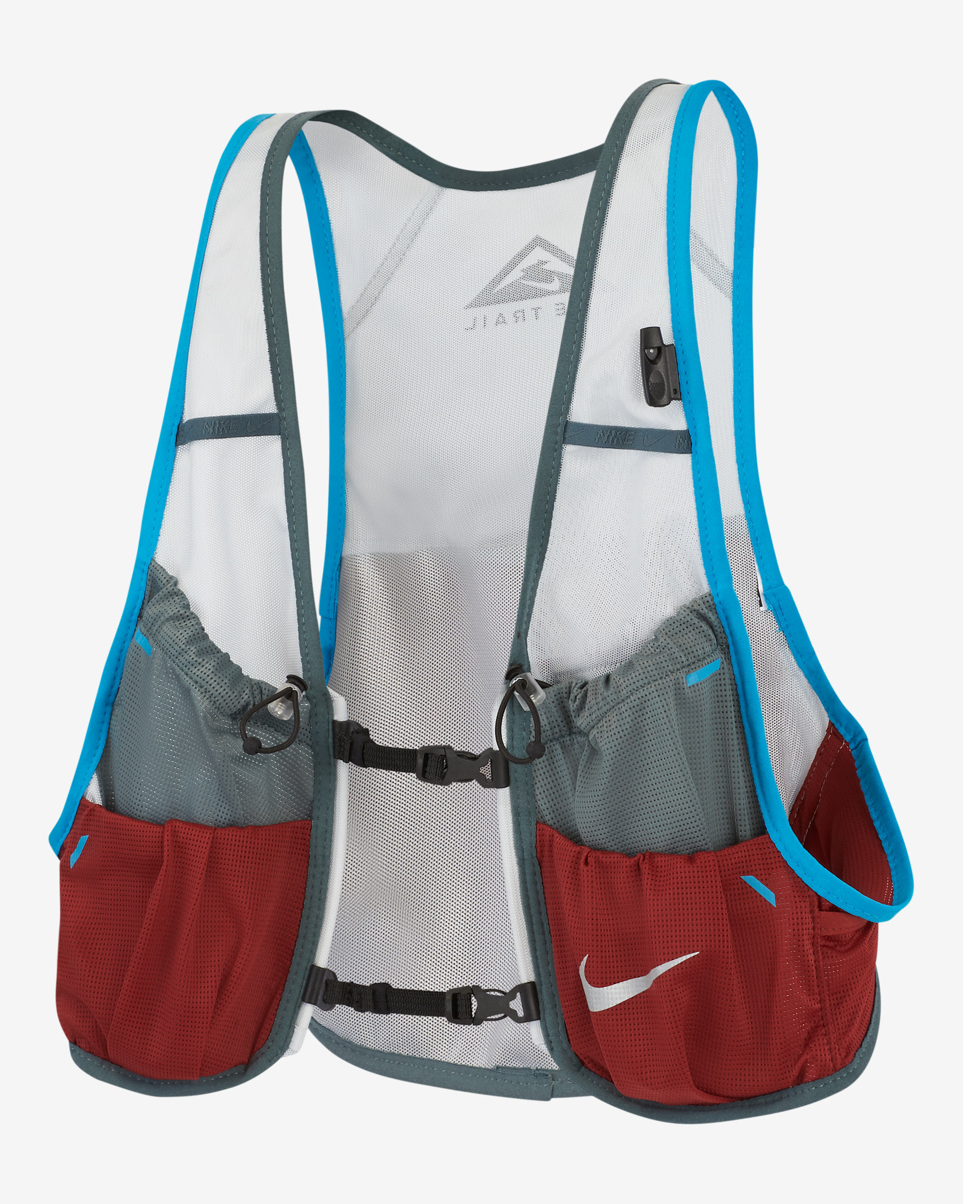 Nike Men's Running Trail Vest - Pure Platinum/Hasta/Dark Cayenne/Laser Blue