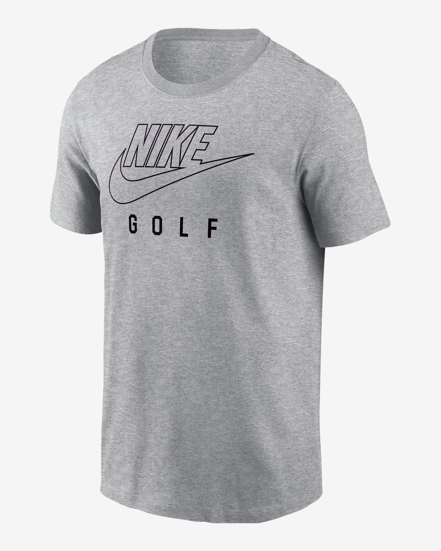 Playera de golf para hombre Nike Swoosh - Gris oscuro jaspeado