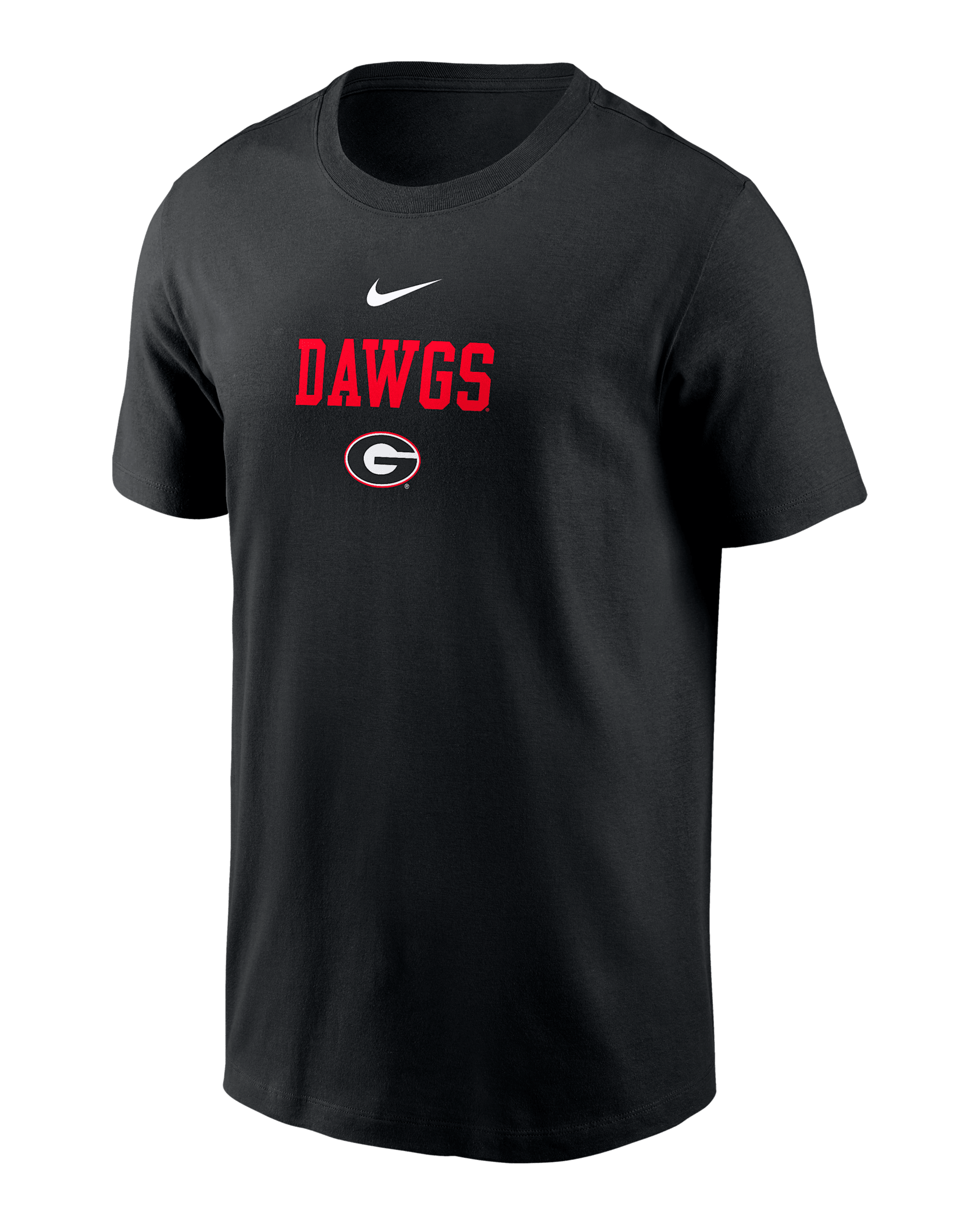 Georgia 2-Hit Stacked Men's Nike College T-Shirt - Black