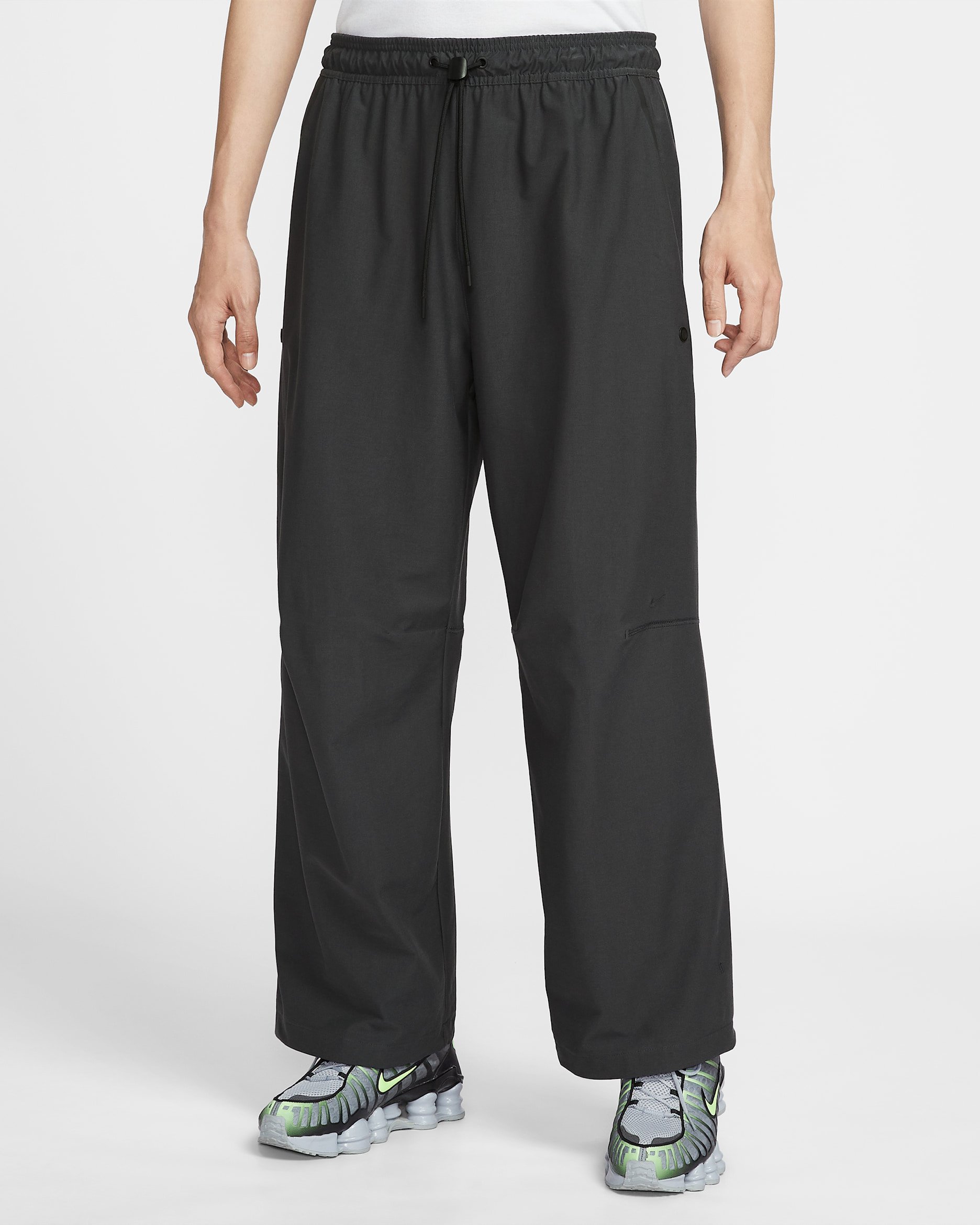 나이키 테크 남성 드라이 핏 쇼리 니트 팬츠 - 앤트러사이트/블랙