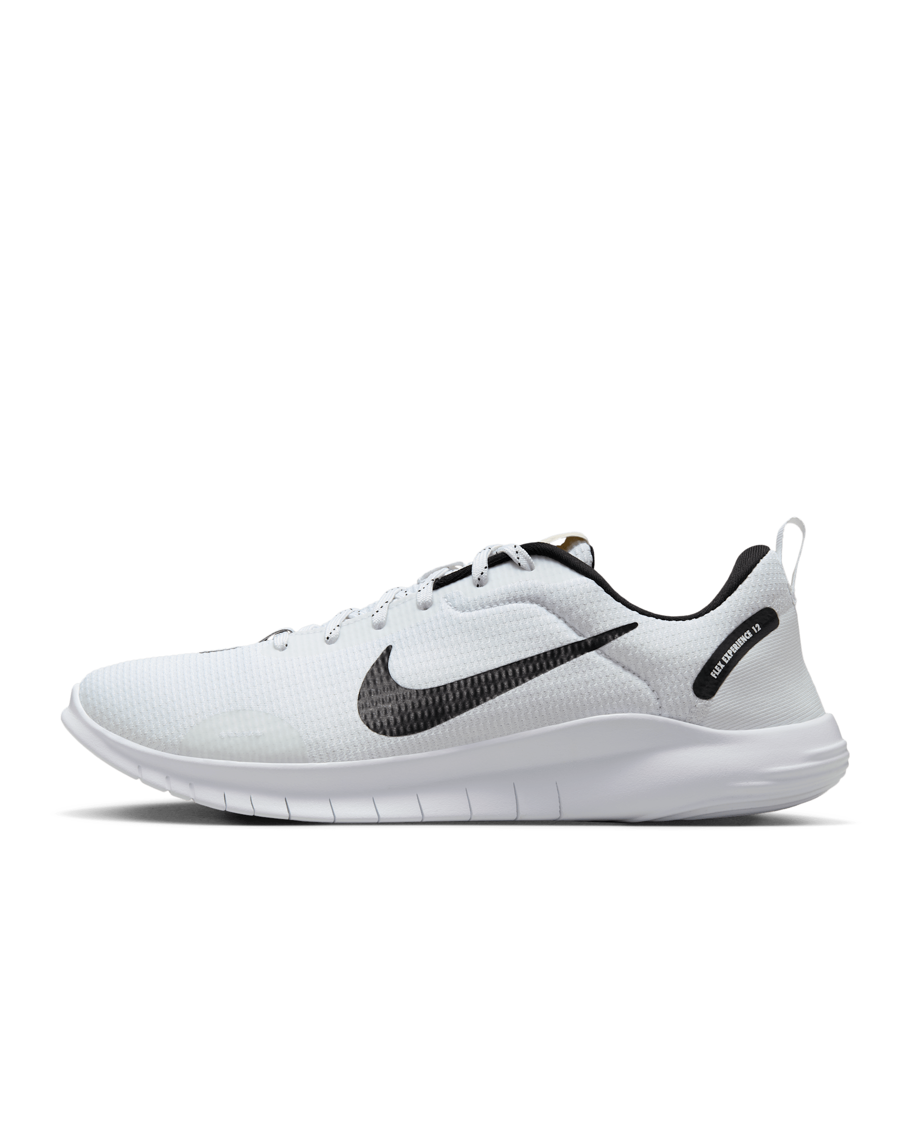 Nike Flex Experience Run 12 Men's Road Running Shoes - White/White/Black