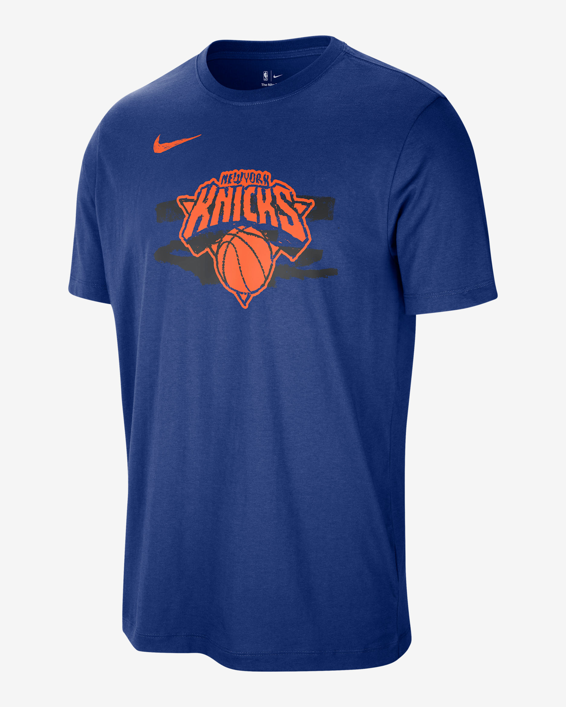 New York Knicks Courtside Men's Nike NBA T-Shirt - Rush Blue