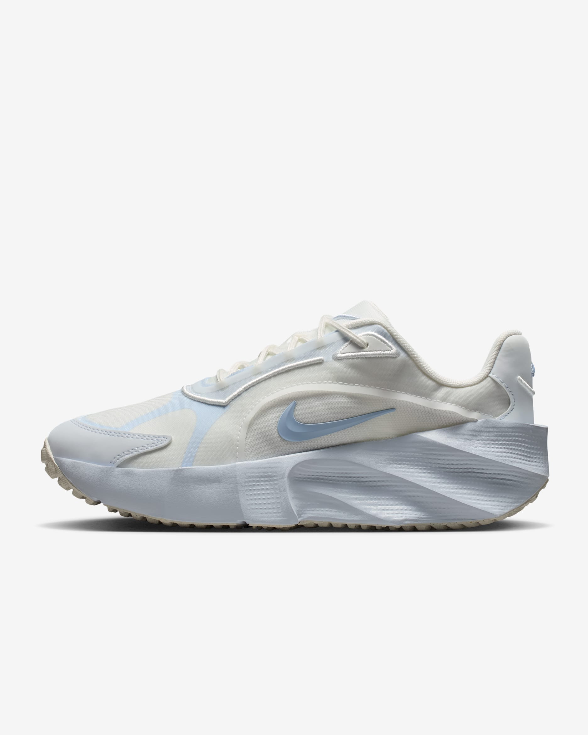 Tenis para mujer Nike Aura Edge - Blanco cumbre/Gris fútbol/Azul hidrógeno