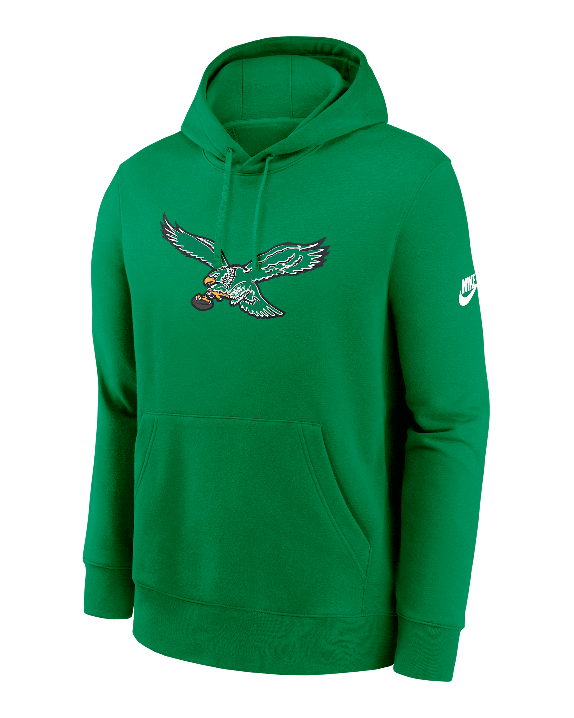 Philadelphia Eagles Club Logo Men's Nike NFL Pullover Hoodie - Pine Green