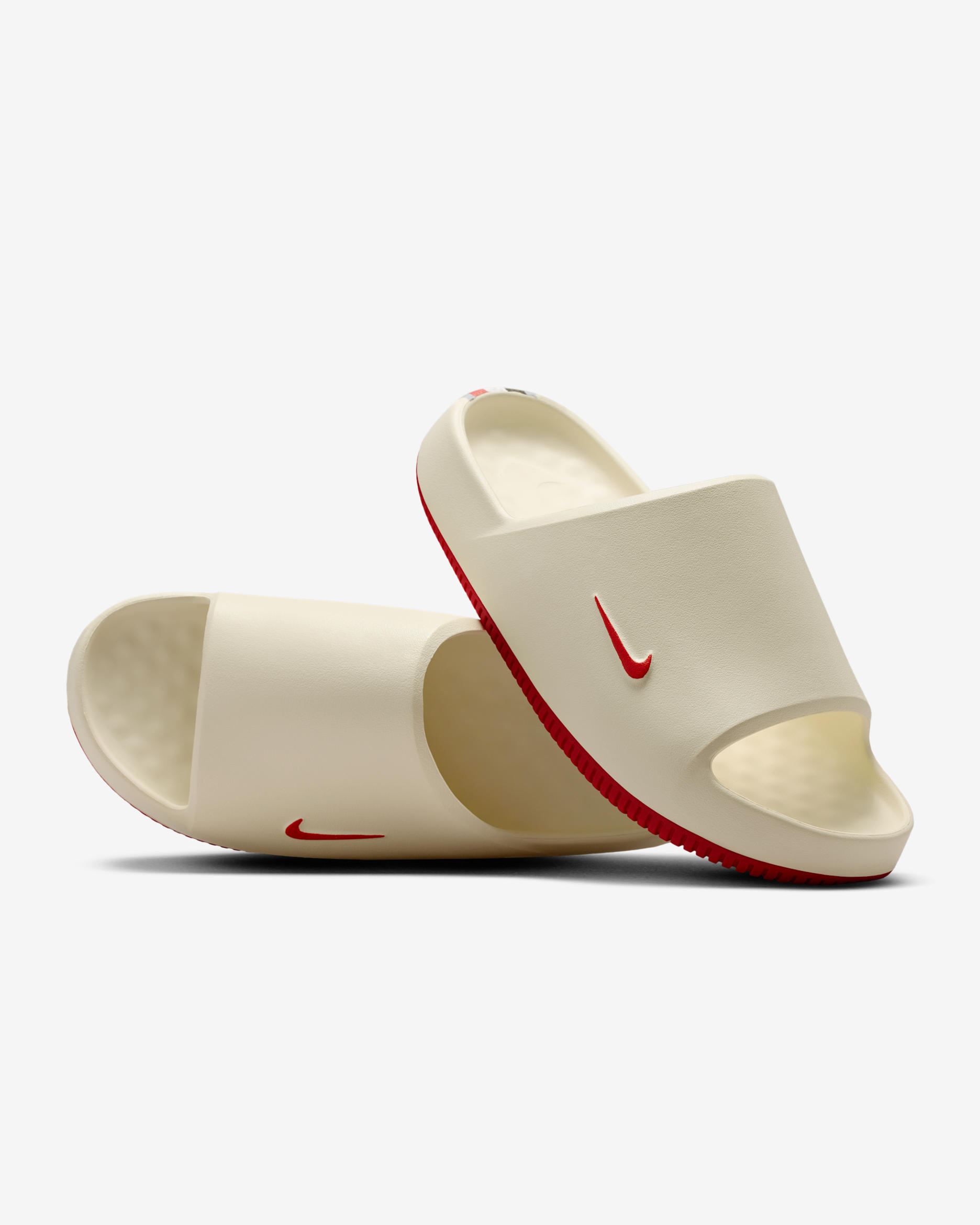 Nike Calm (Georgia) Men's College Slides - Sail/Sail/University Red