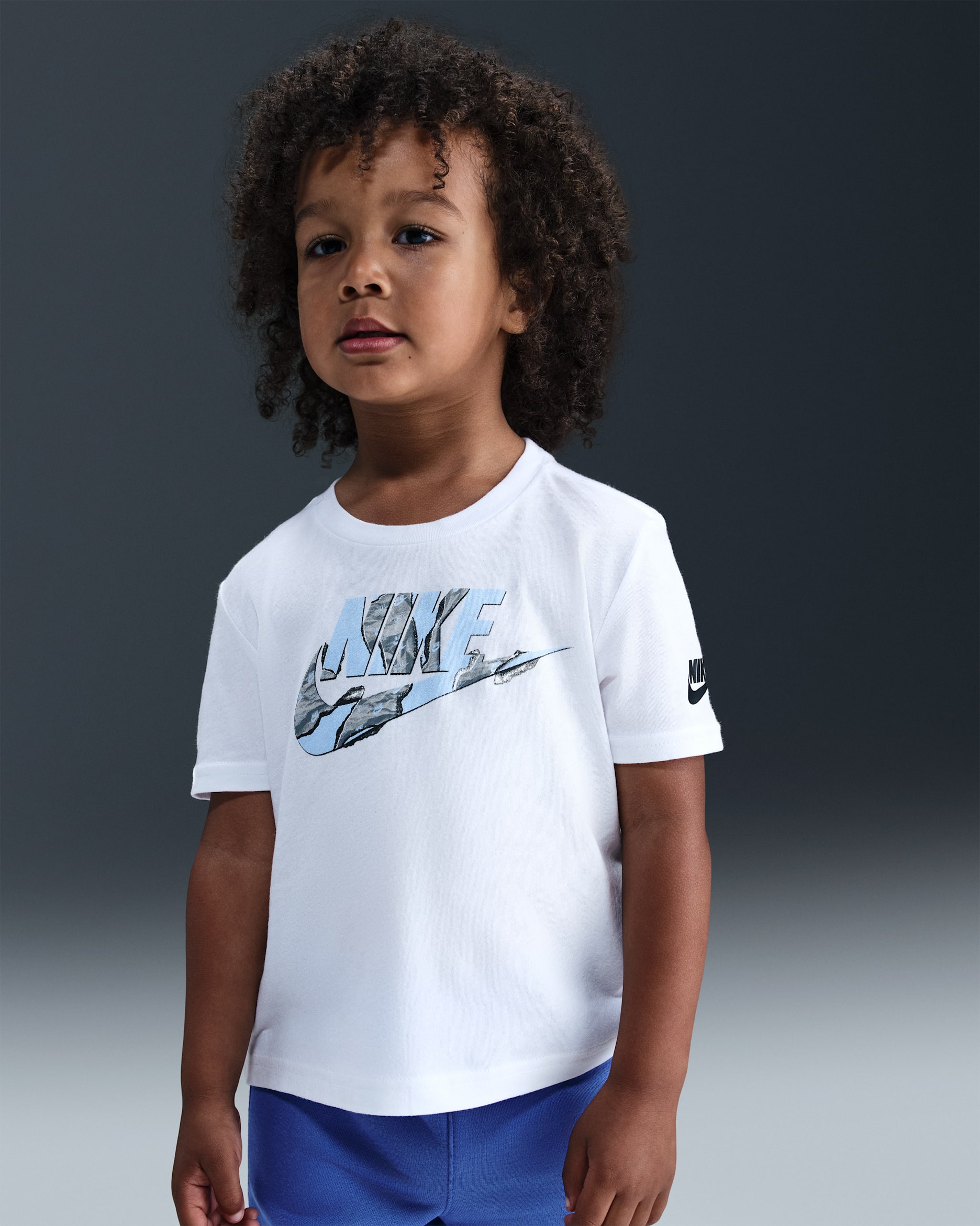 Playera Unwrapped Futura infantil Nike - Blanco