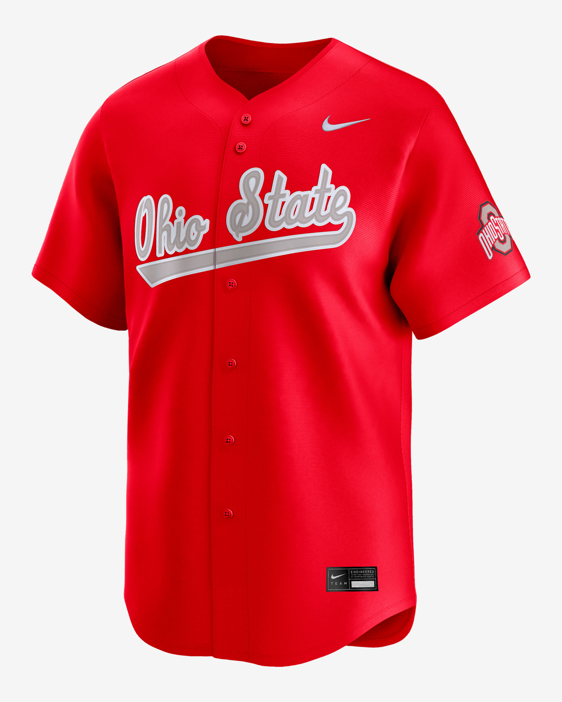 Ohio State Buckeyes Men's Nike College Limited Baseball Jersey - Red
