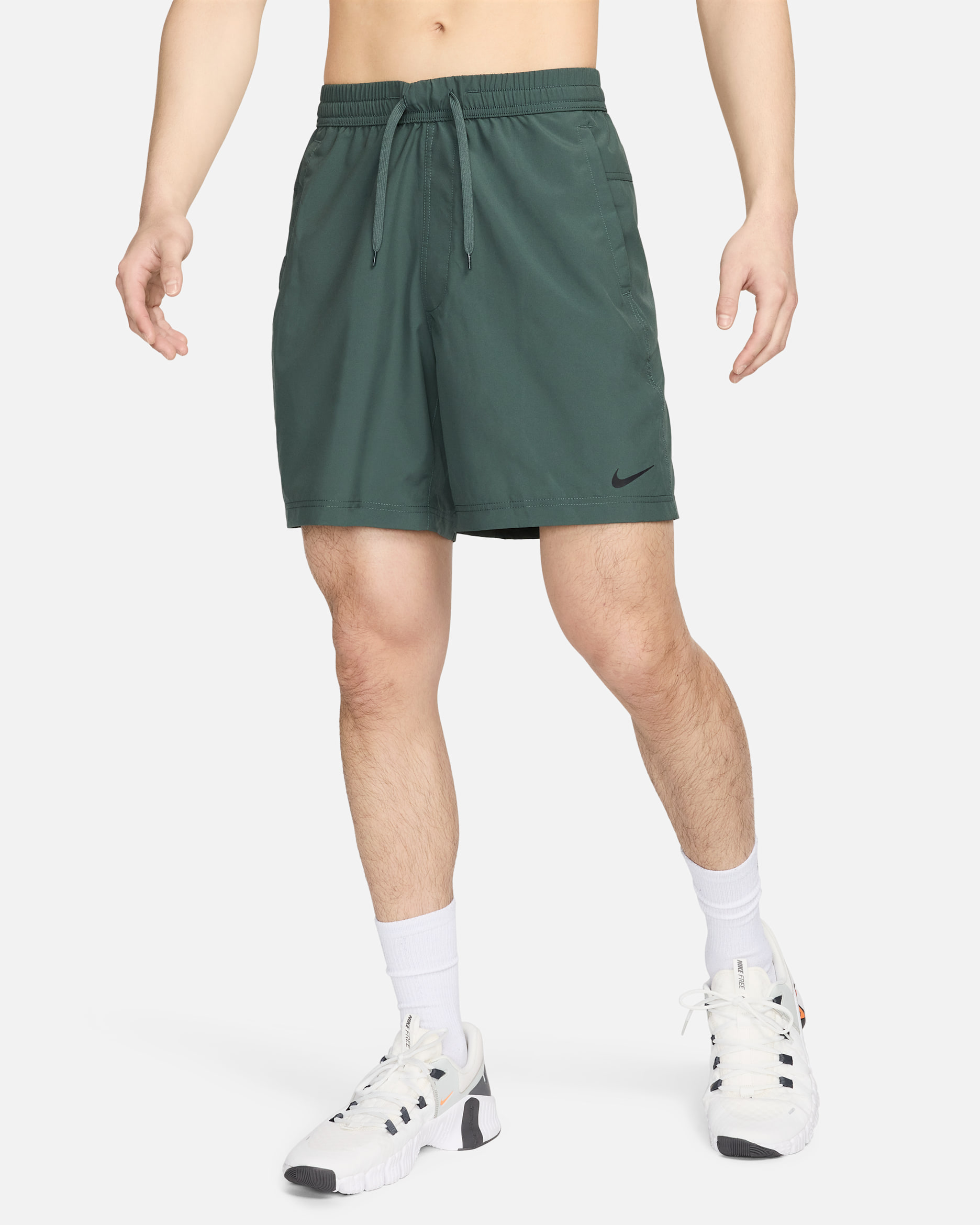 Nike Dri-FIT Form Men's 18cm (approx.) Unlined Versatile Shorts - Vintage Green/Black