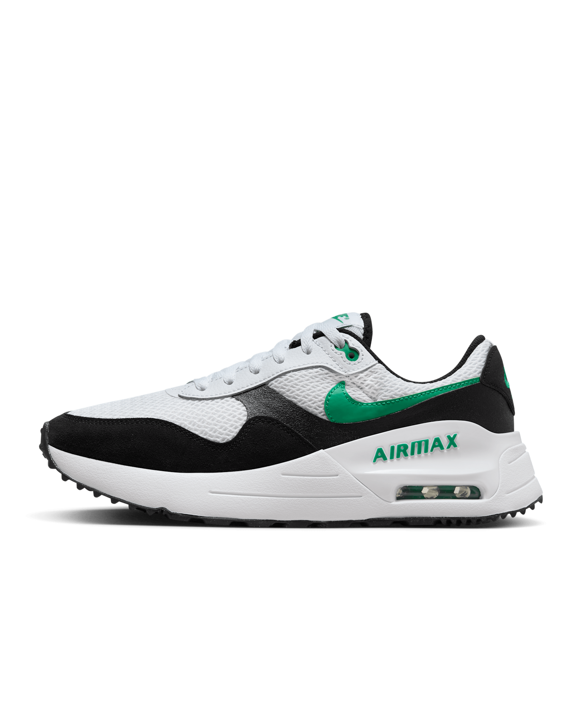 Nike Air Max SYSTM Men's Shoes - White/Black/Stadium Green