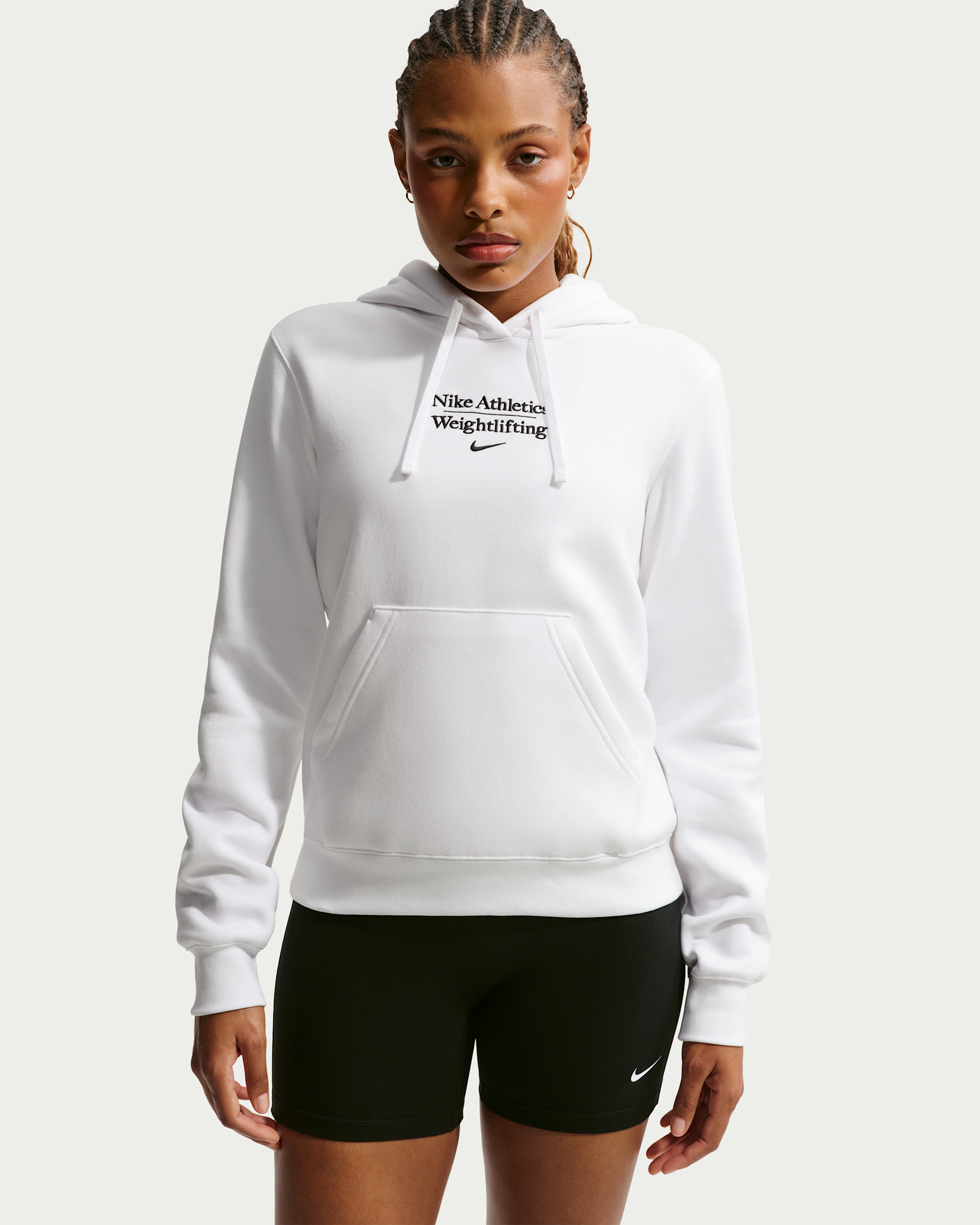 Nike Women's Weightlifting Pullover Hoodie - White