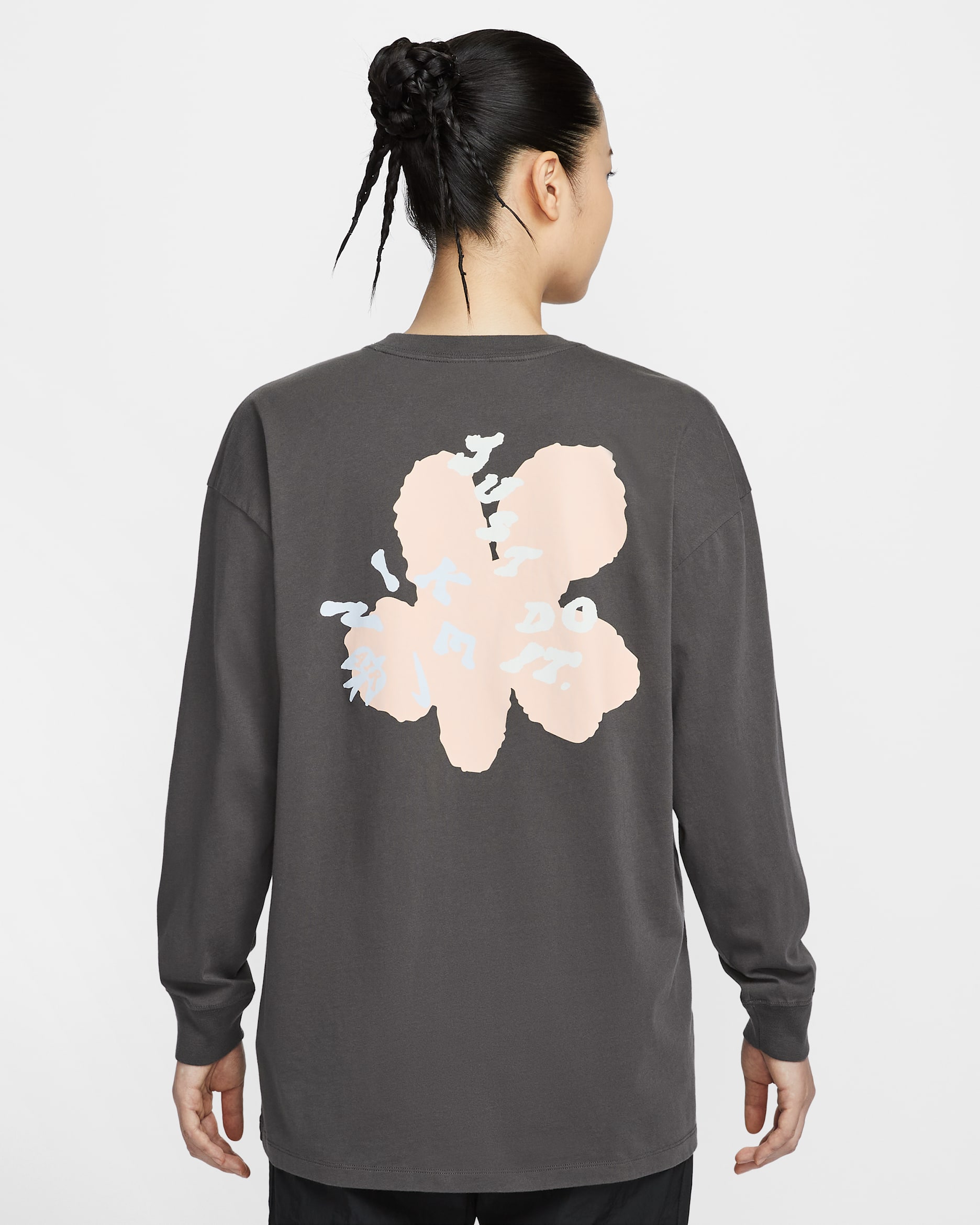 Nike Sportswear Women's Long-Sleeve Top - Medium Ash