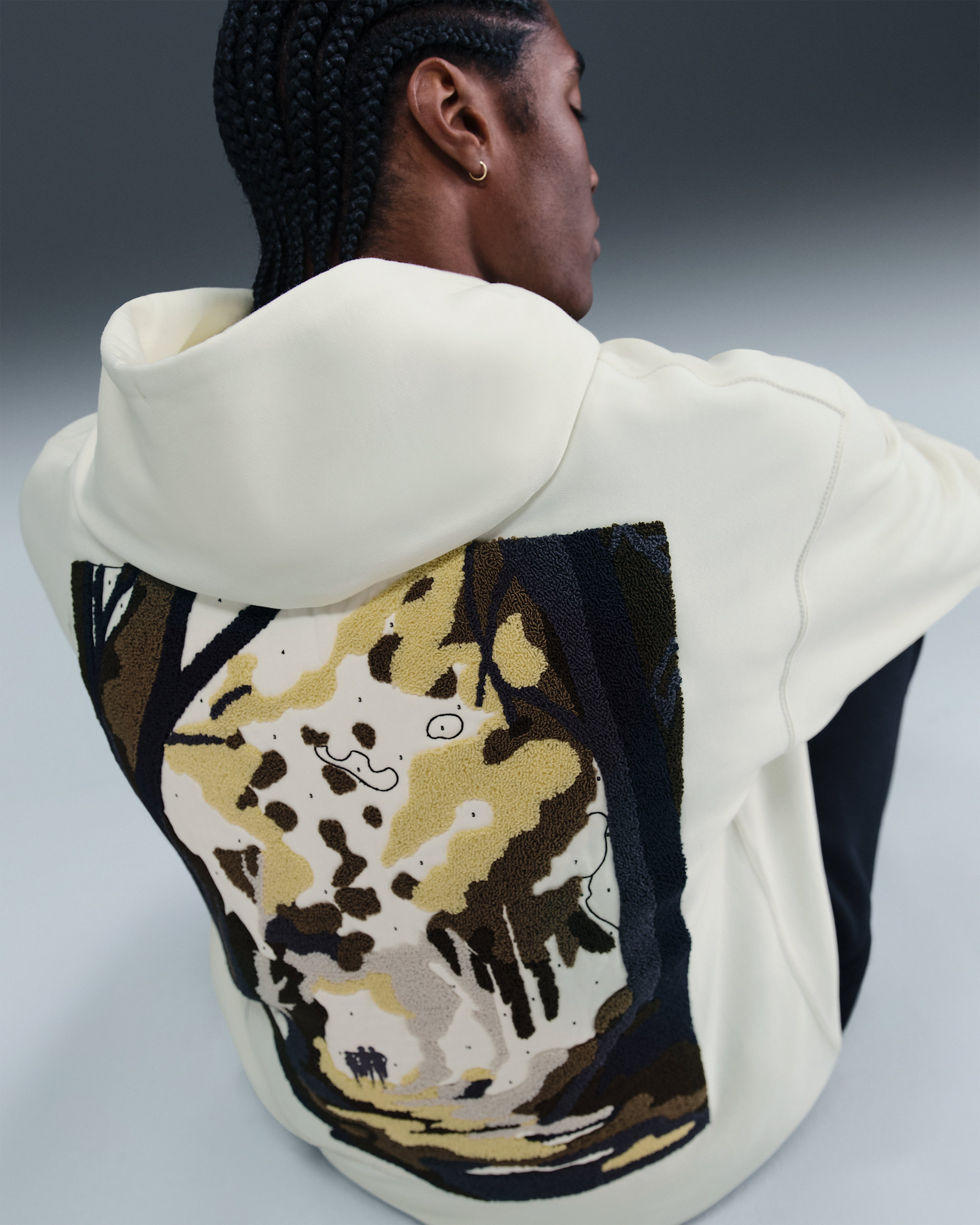 Nike Solo Swoosh Men's Pullover Hoodie - Sail/White