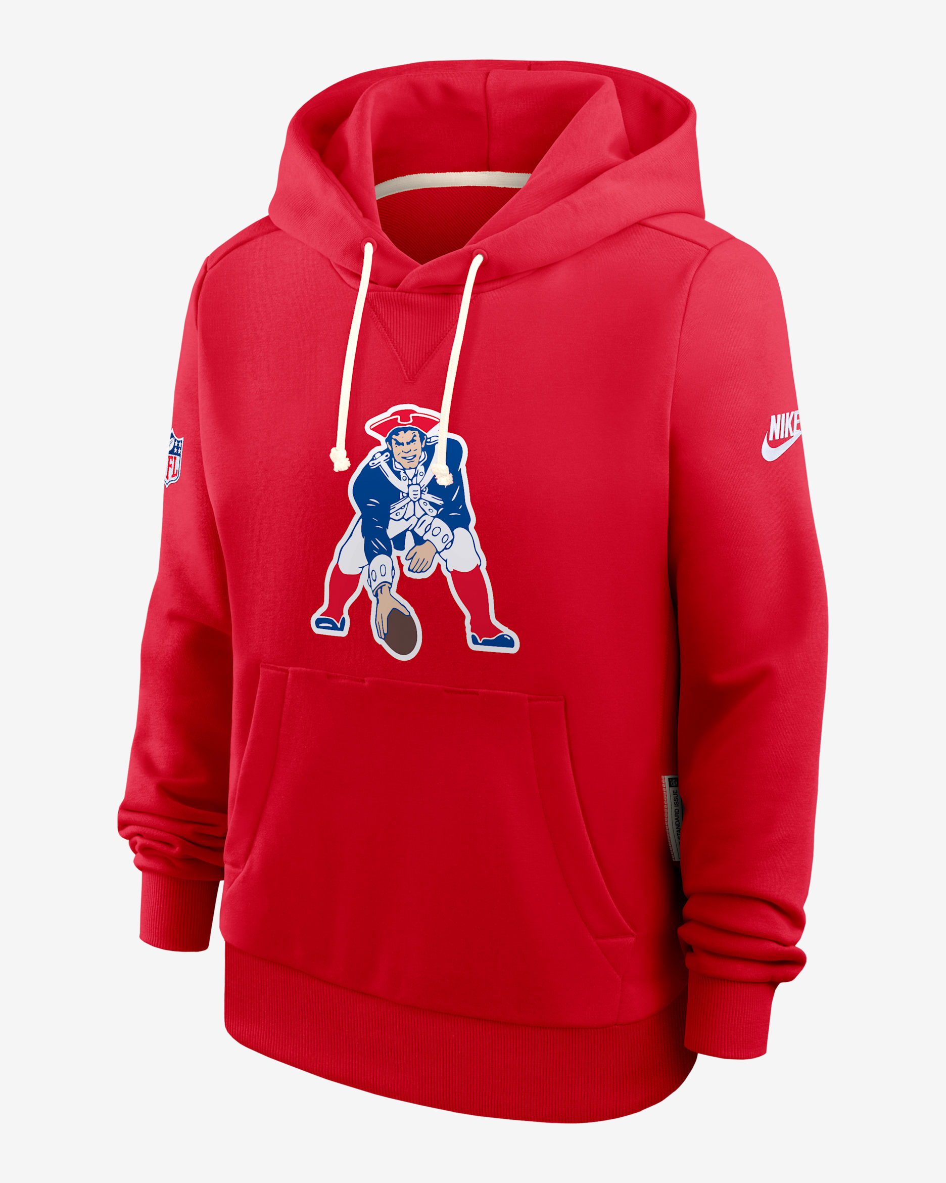 New England Patriots Alt Pack Women's Nike Dri-FIT NFL Pullover Hoodie - Red