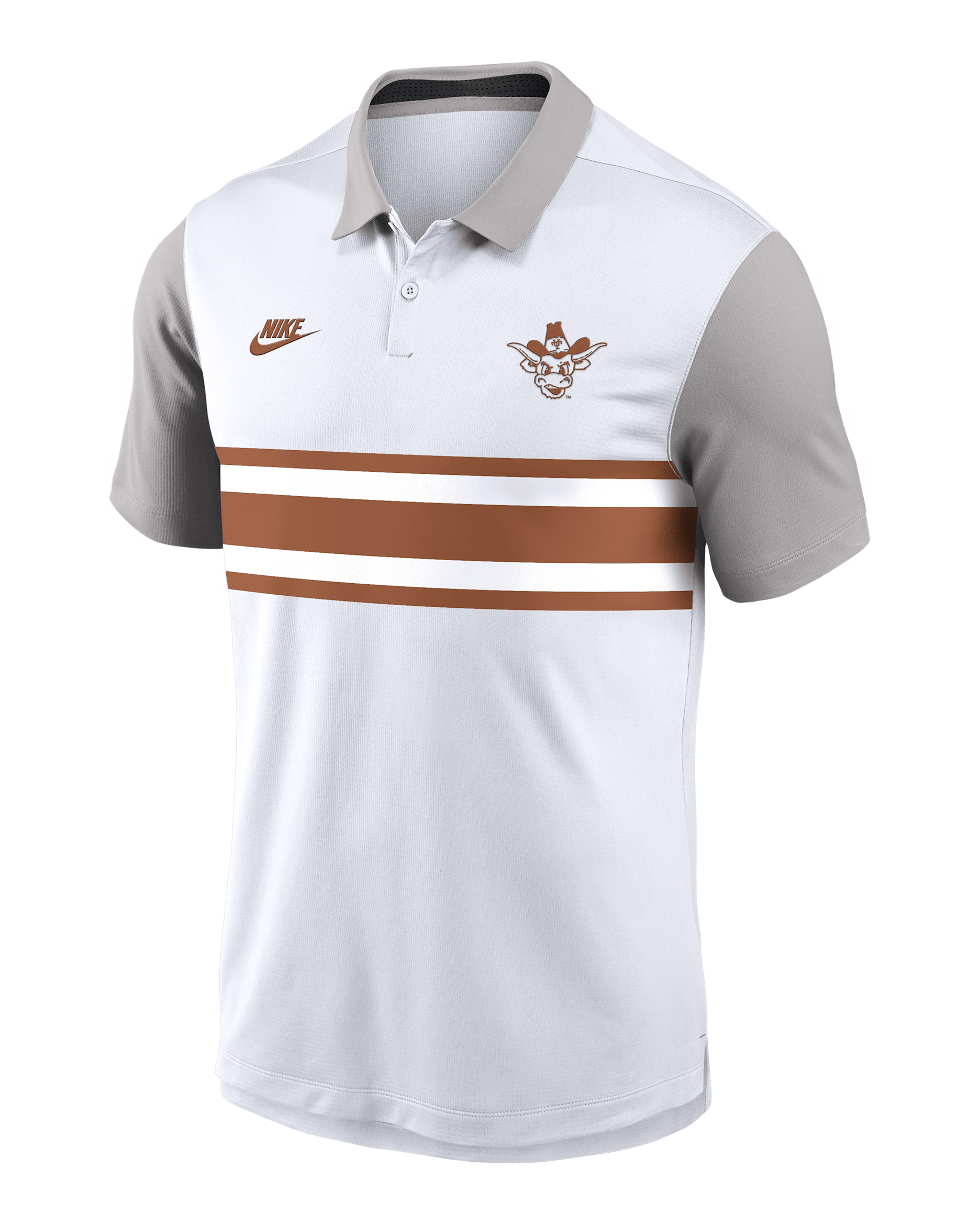 Texas Athletic Prep Vapor Legacy Logo Men's Nike Dri-FIT College Polo - White