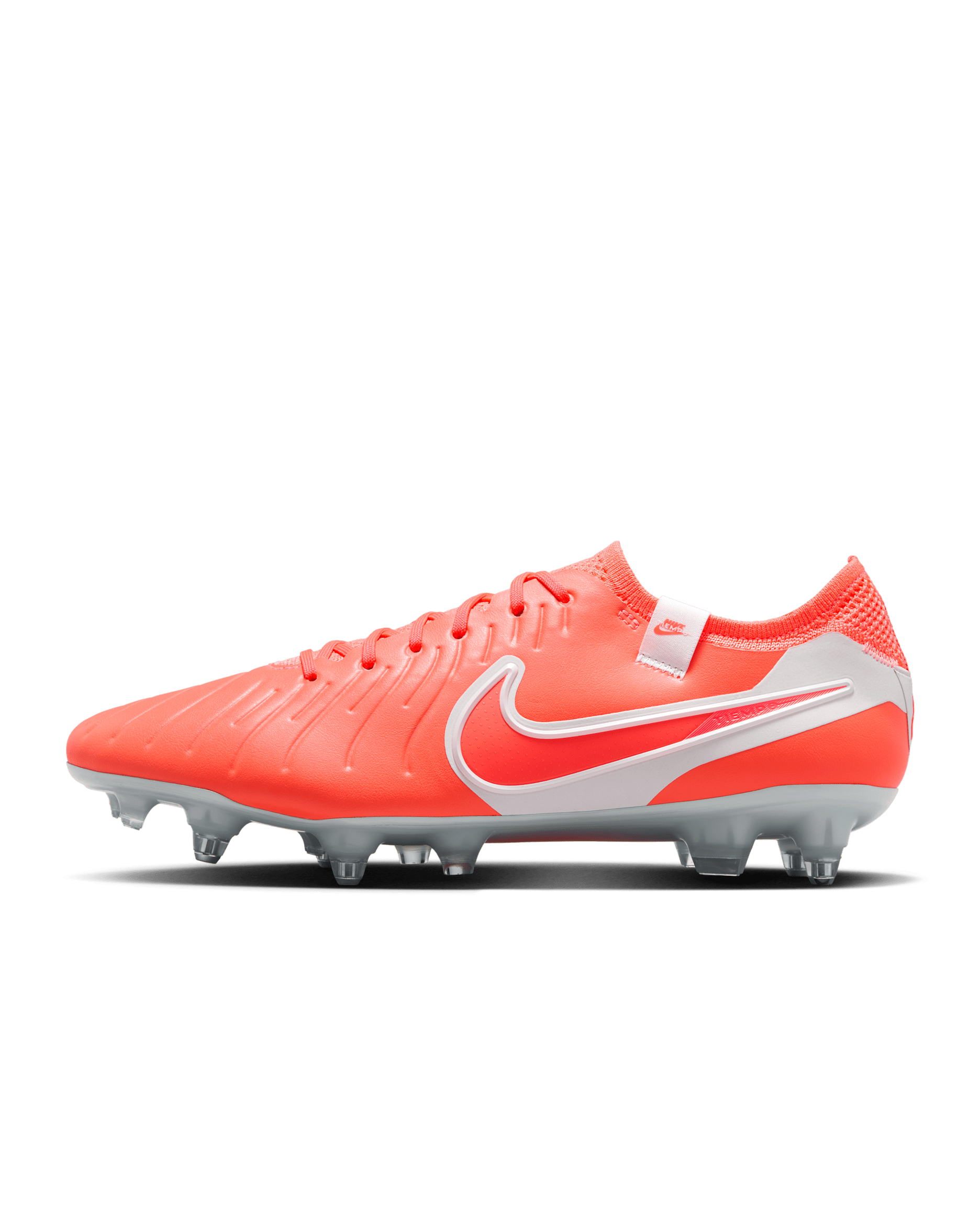 Nike Tiempo Legend 10 Elite Soft-Ground Low-Top Football Boot - Hot Lava/White