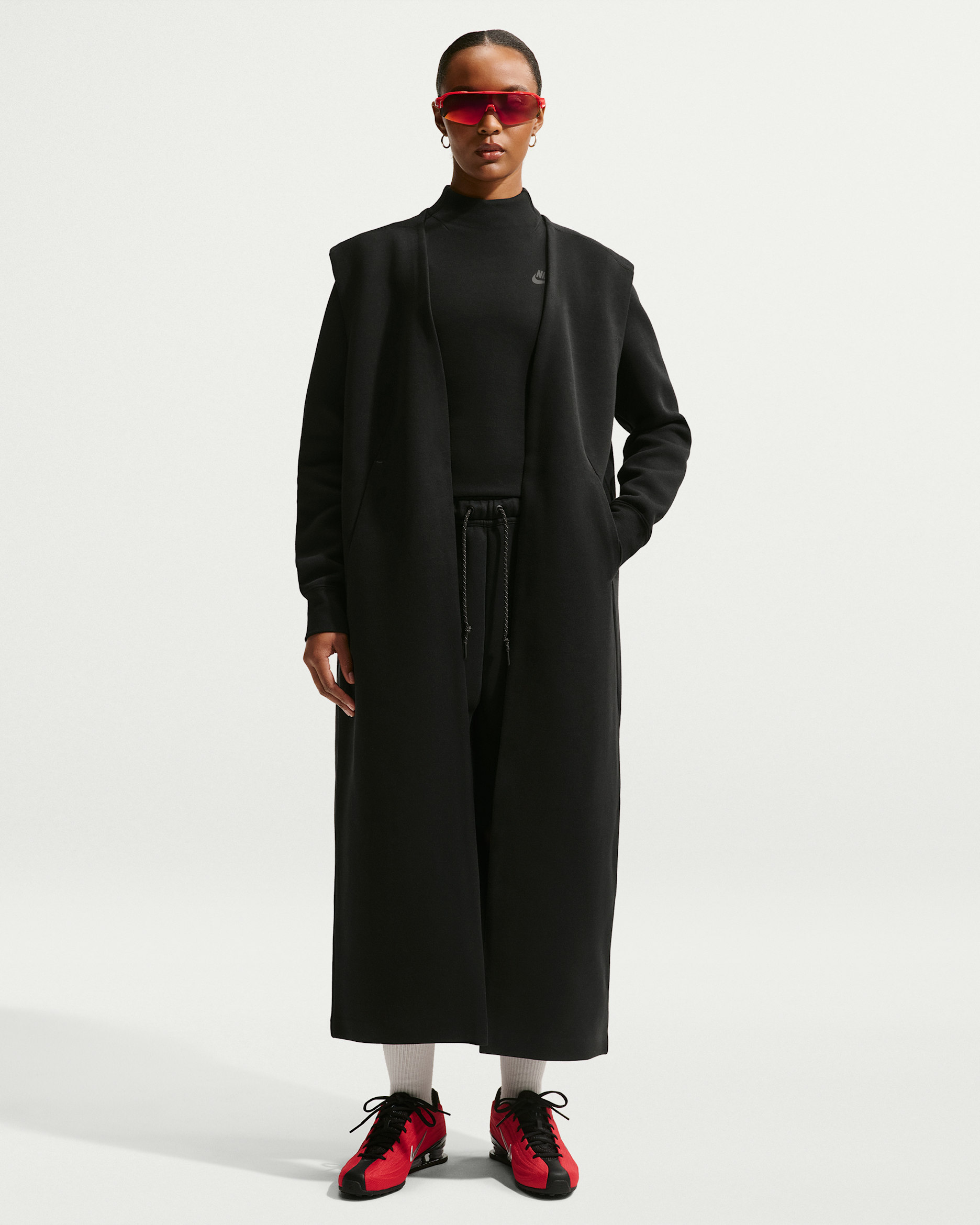 Nike Sportswear Tech Fleece Women's Oversized Sleeveless Duster - Black/Black