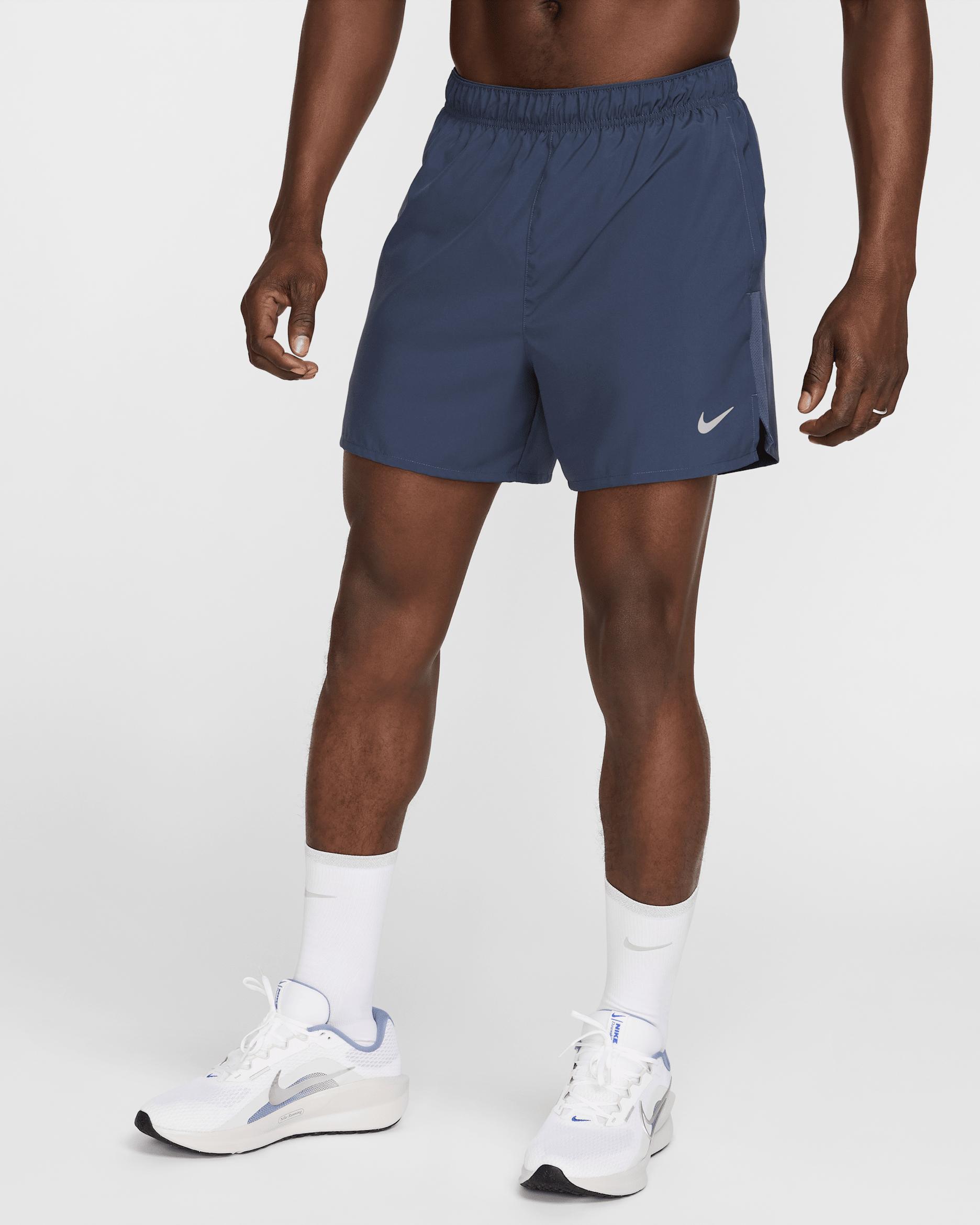 Nike Challenger Dri-FIT hardloopshorts met binnenbroek voor heren (13 cm) - Thunder Blue/Thunder Blue/Thunder Blue