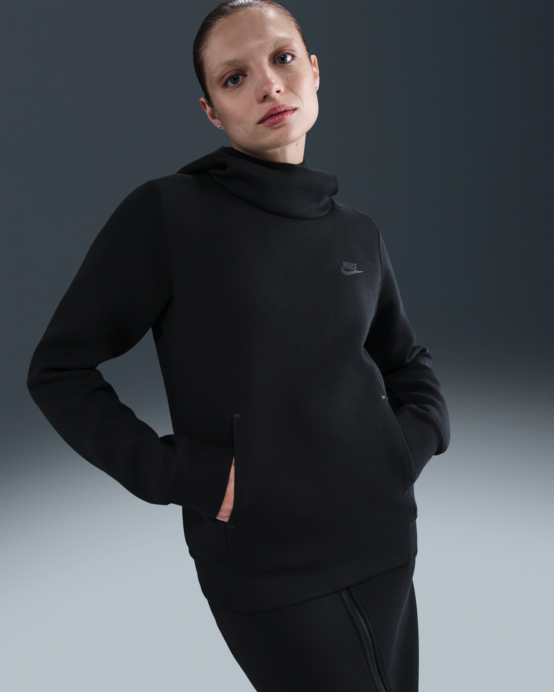 Nike Sportswear Tech Fleece Women's Hoodie - Black/Black