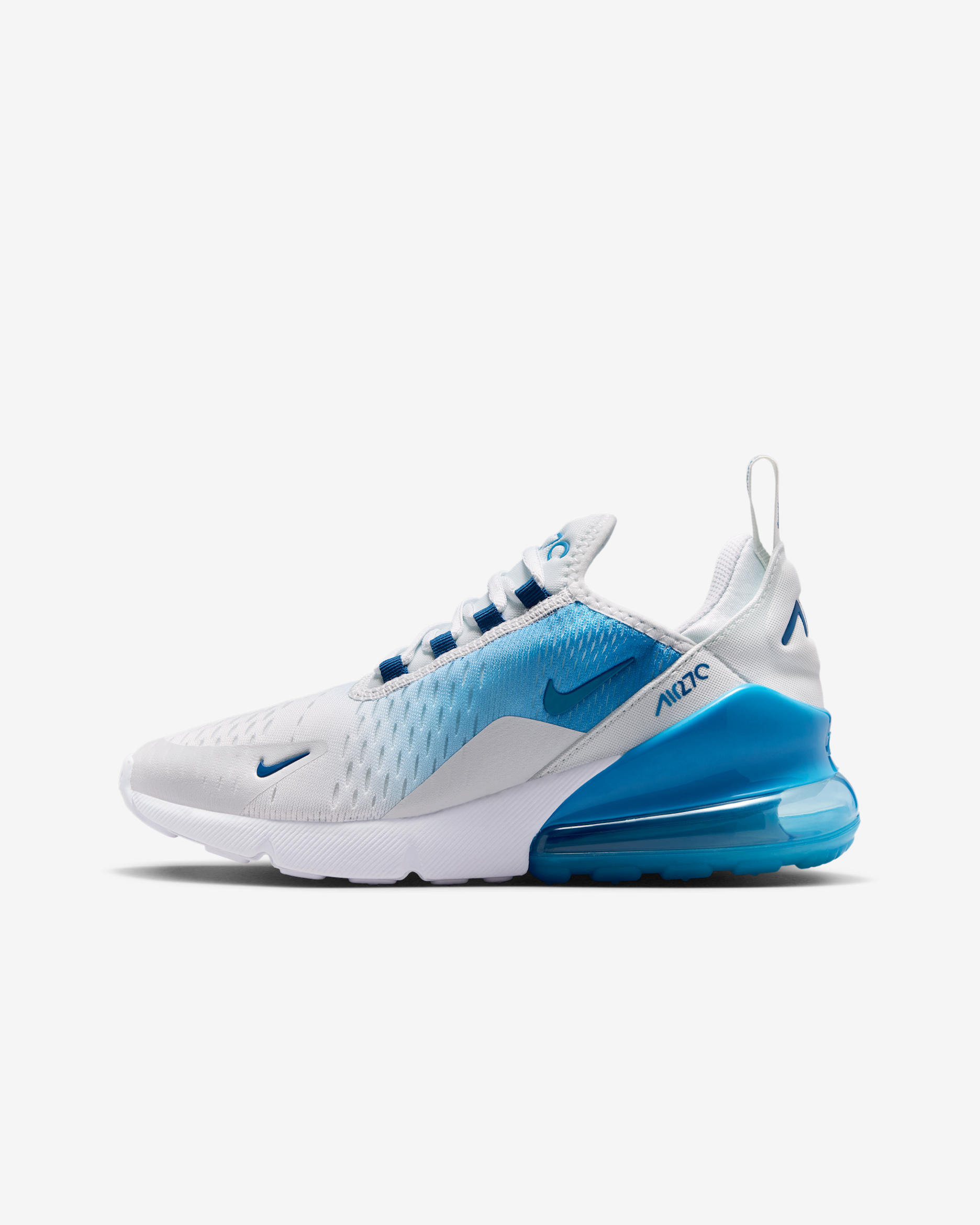 Nike Air Max 270 Older Kids' Shoes - Off-White/Dutch Blue/Court Blue