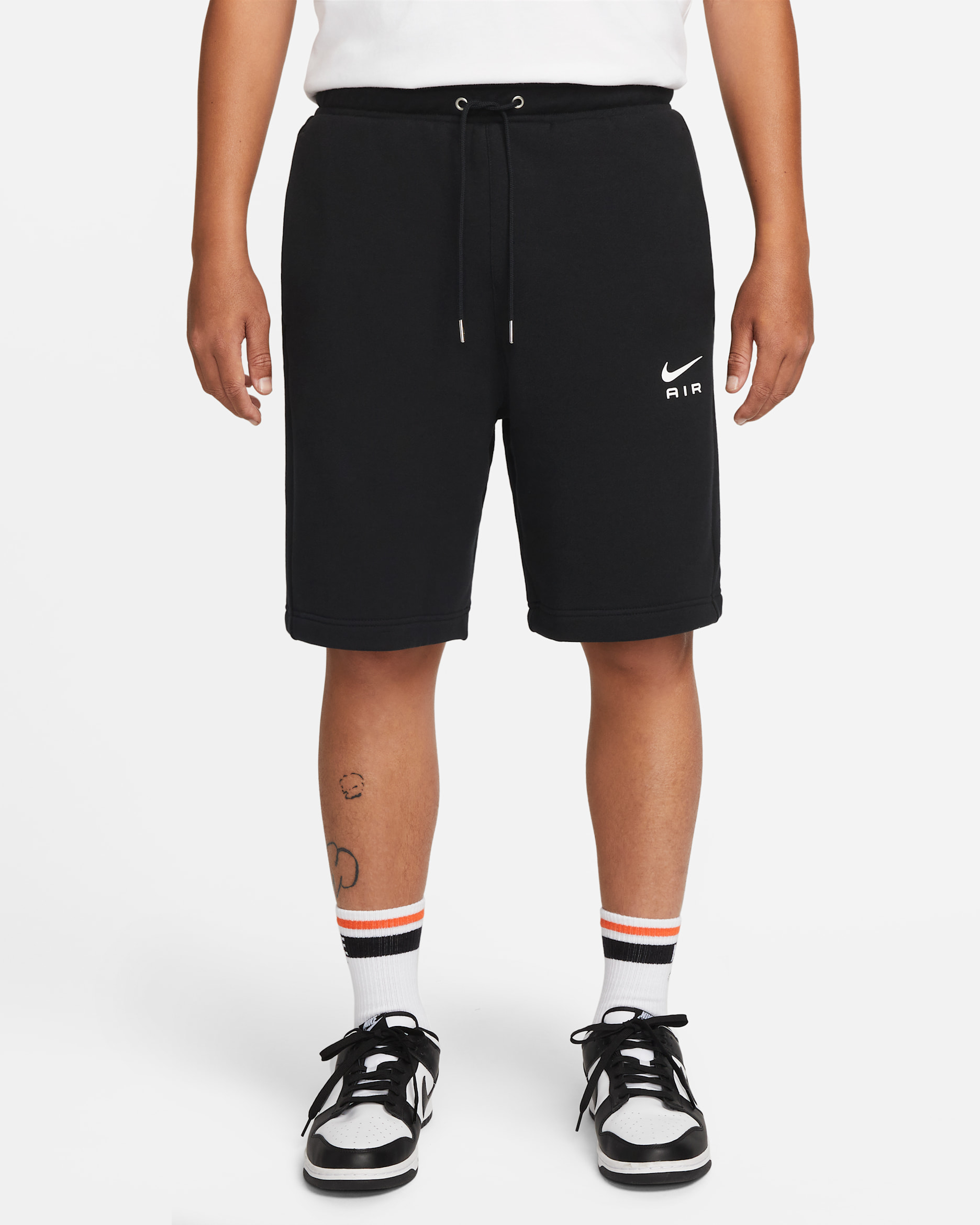 Nike Sportswear Air Men's French Terry Shorts - Black/White