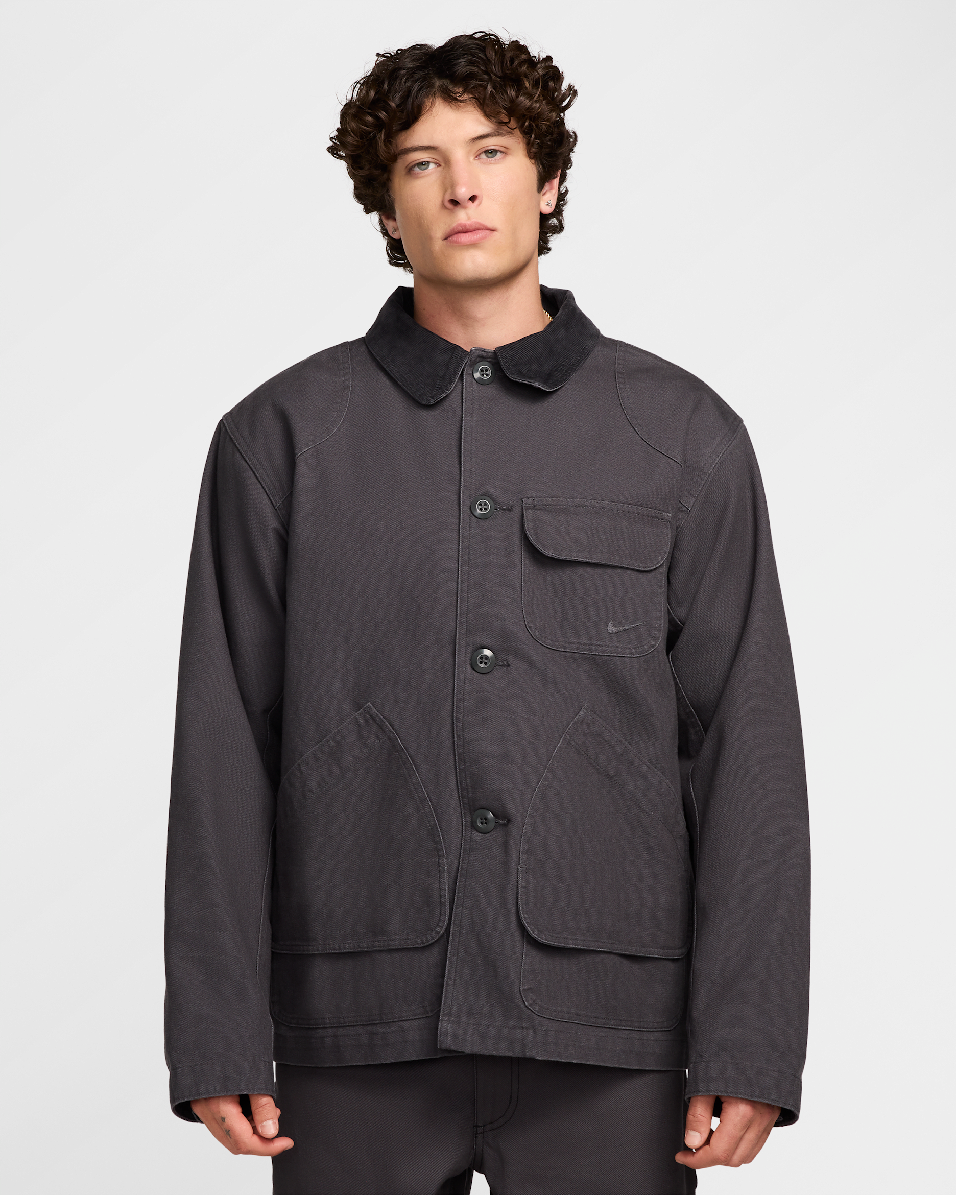 Nike Life Men's Flannel-Lined Barn Coat - Anthracite/Anthracite
