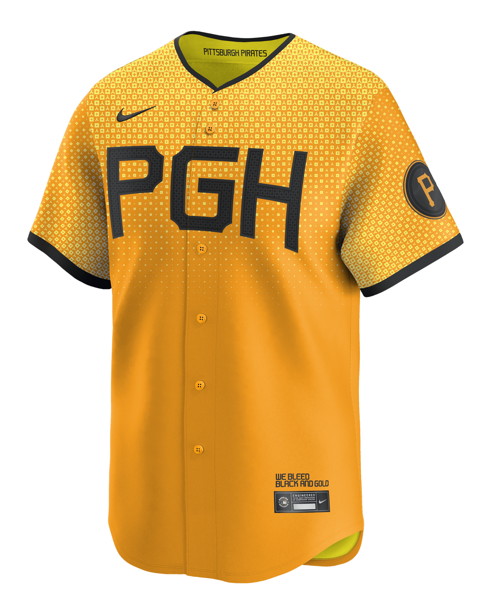 Roberto Clemente Pittsburgh Pirates City Connect Men's Nike Dri-FIT ADV MLB Limited Jersey - Yellow