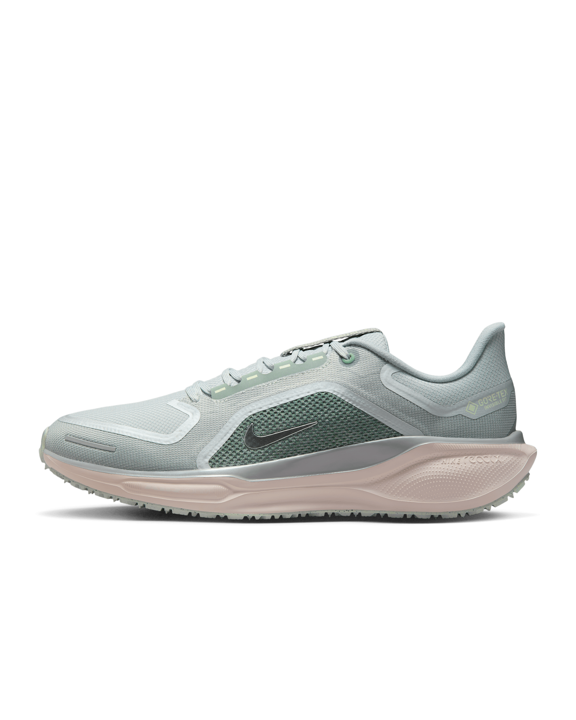 나이키 페가수스 41 GORE-TEX 남성 워터프루프 로드 러닝화 - 라이트 퍼미스/퓨어 플래티넘/실트 레드/메탈릭 실버