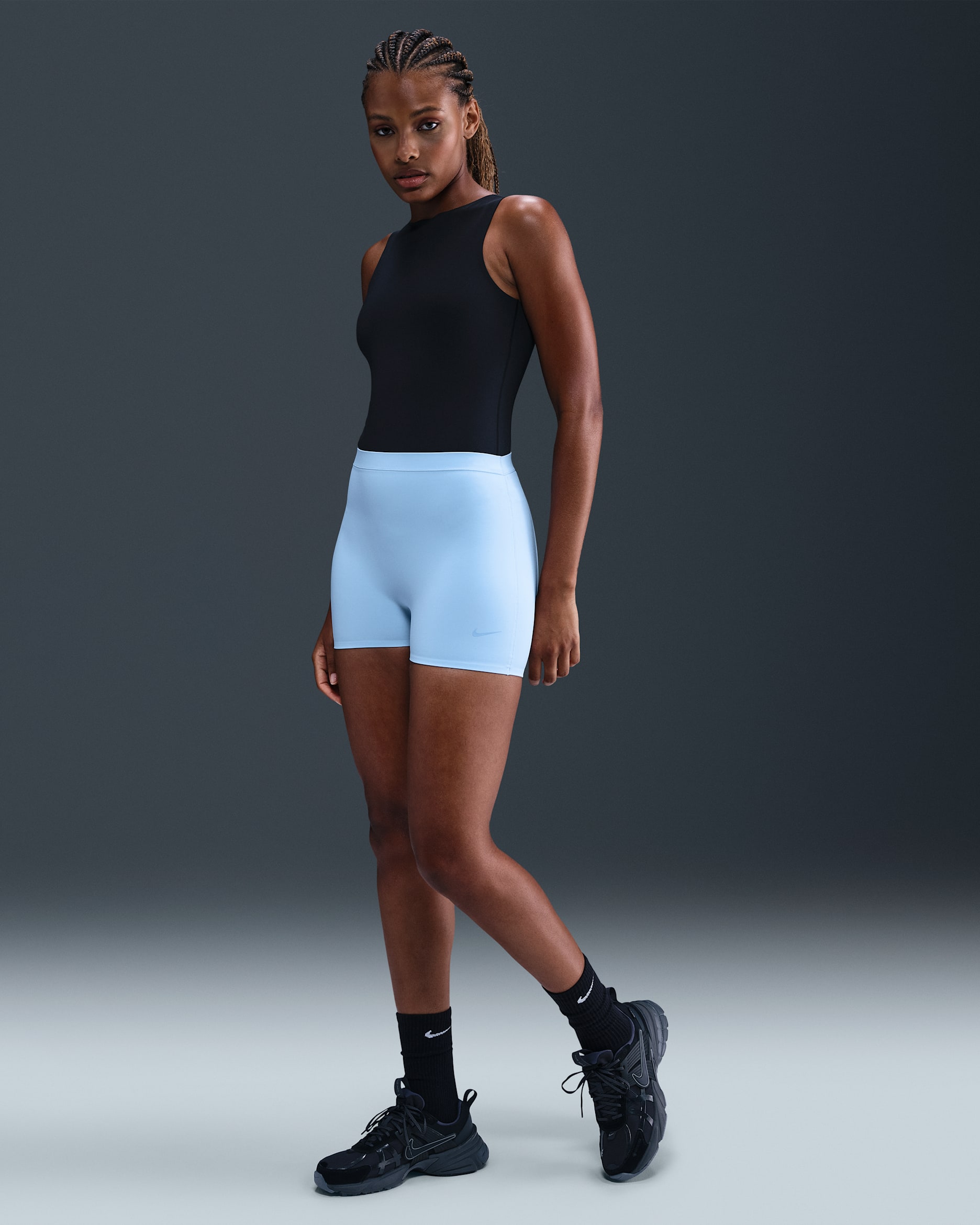 Nike Form Women's Boyshorts - Celestine Blue/Psychic Blue