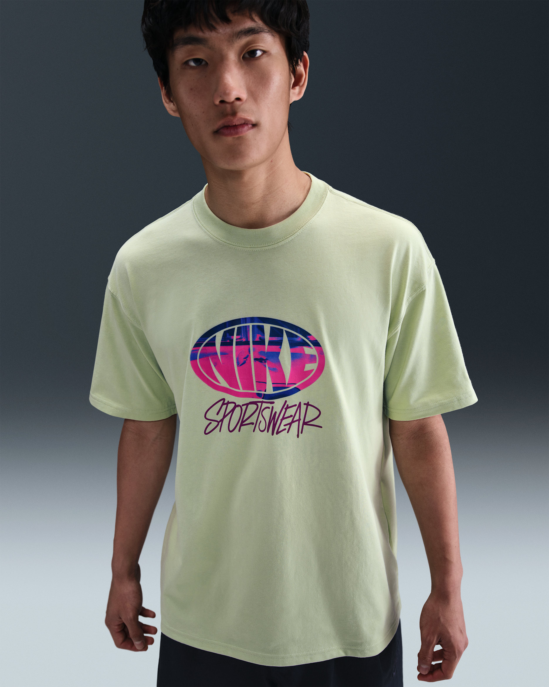 Nike Sportswear Men's Max90 T-Shirt - Honeydew/Viotech/Honeydew