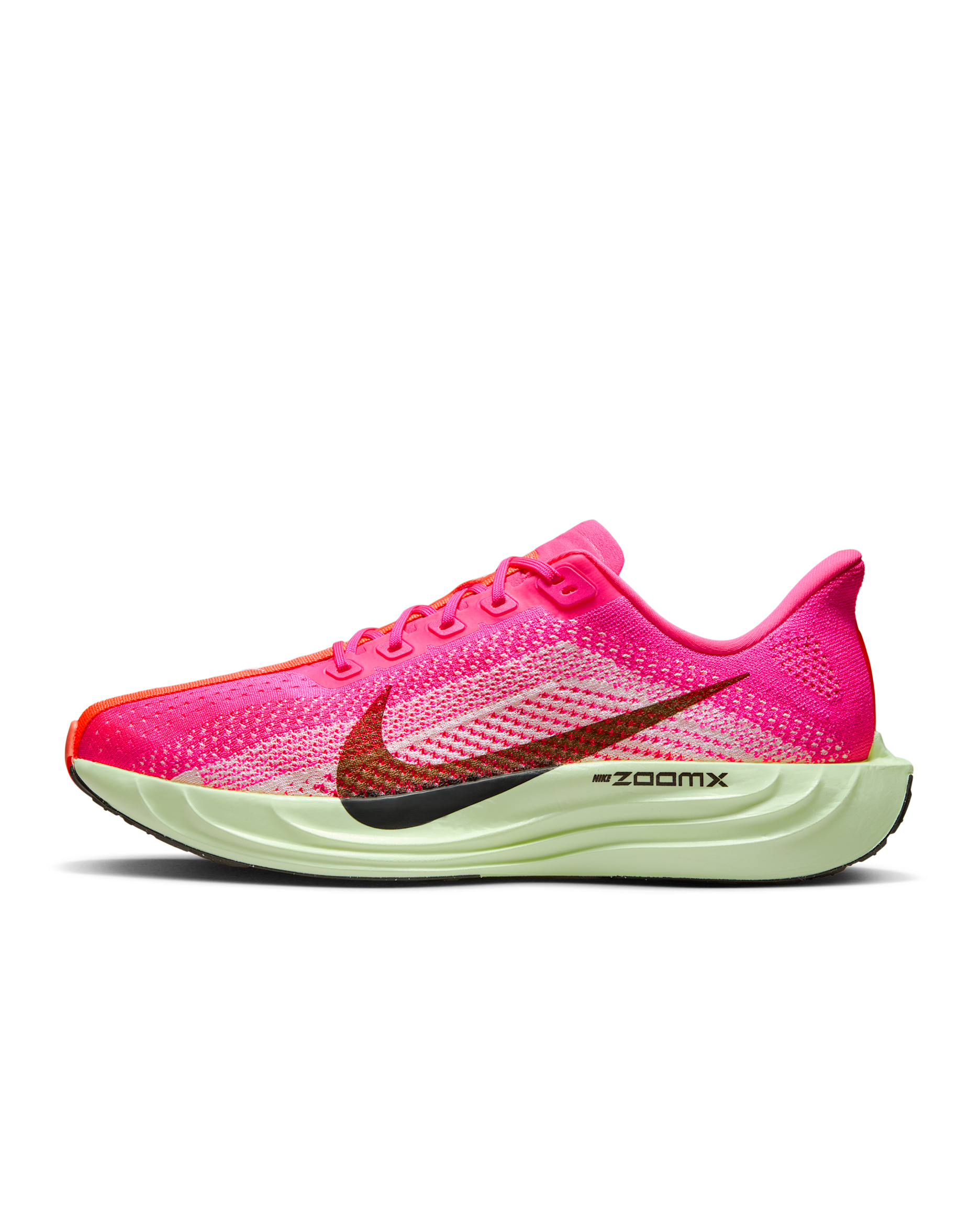 Nike Pegasus Plus Men's Road Running Shoes - Hyper Pink/Bright Crimson/Barely Volt/Sequoia