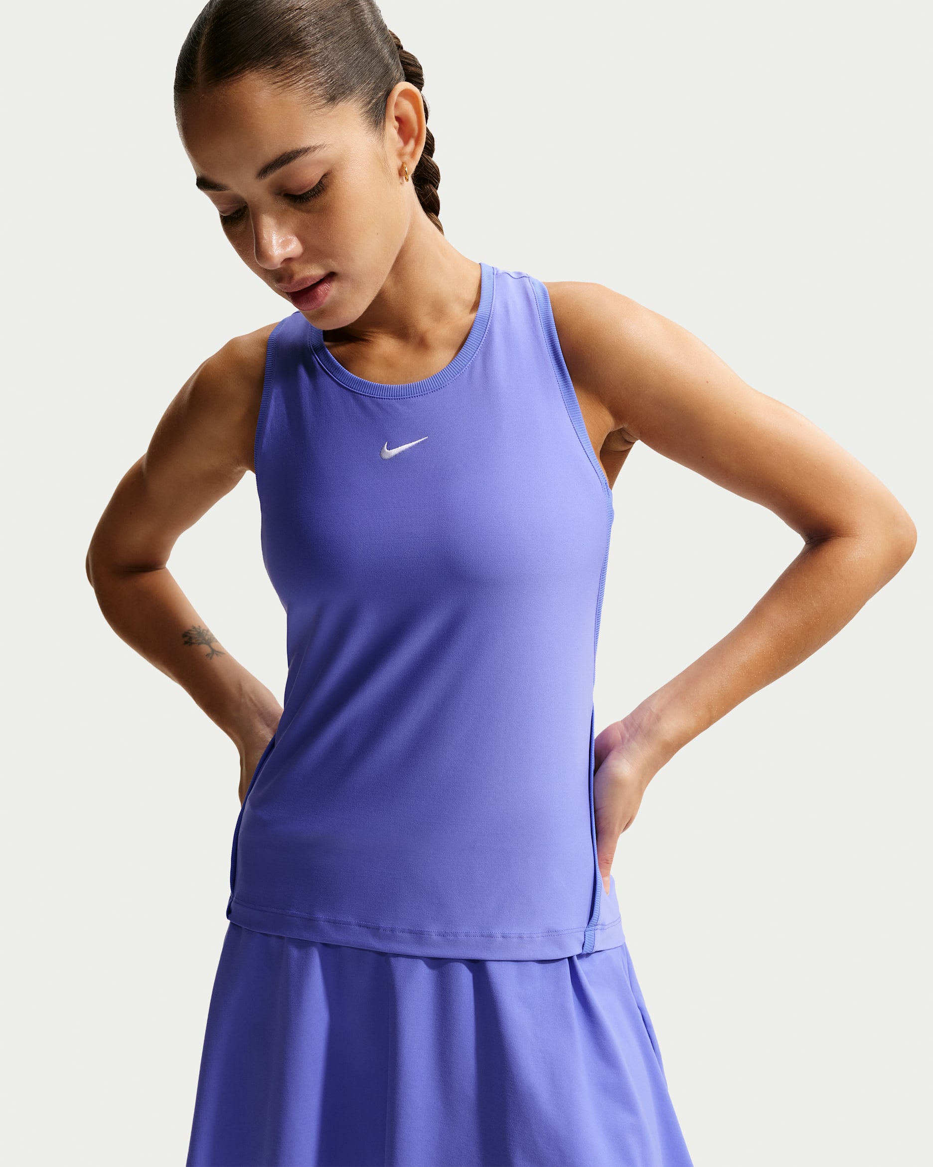 Débardeur de tennis Dri-FIT Nike Victory pour femme - Sapphire/Blanc