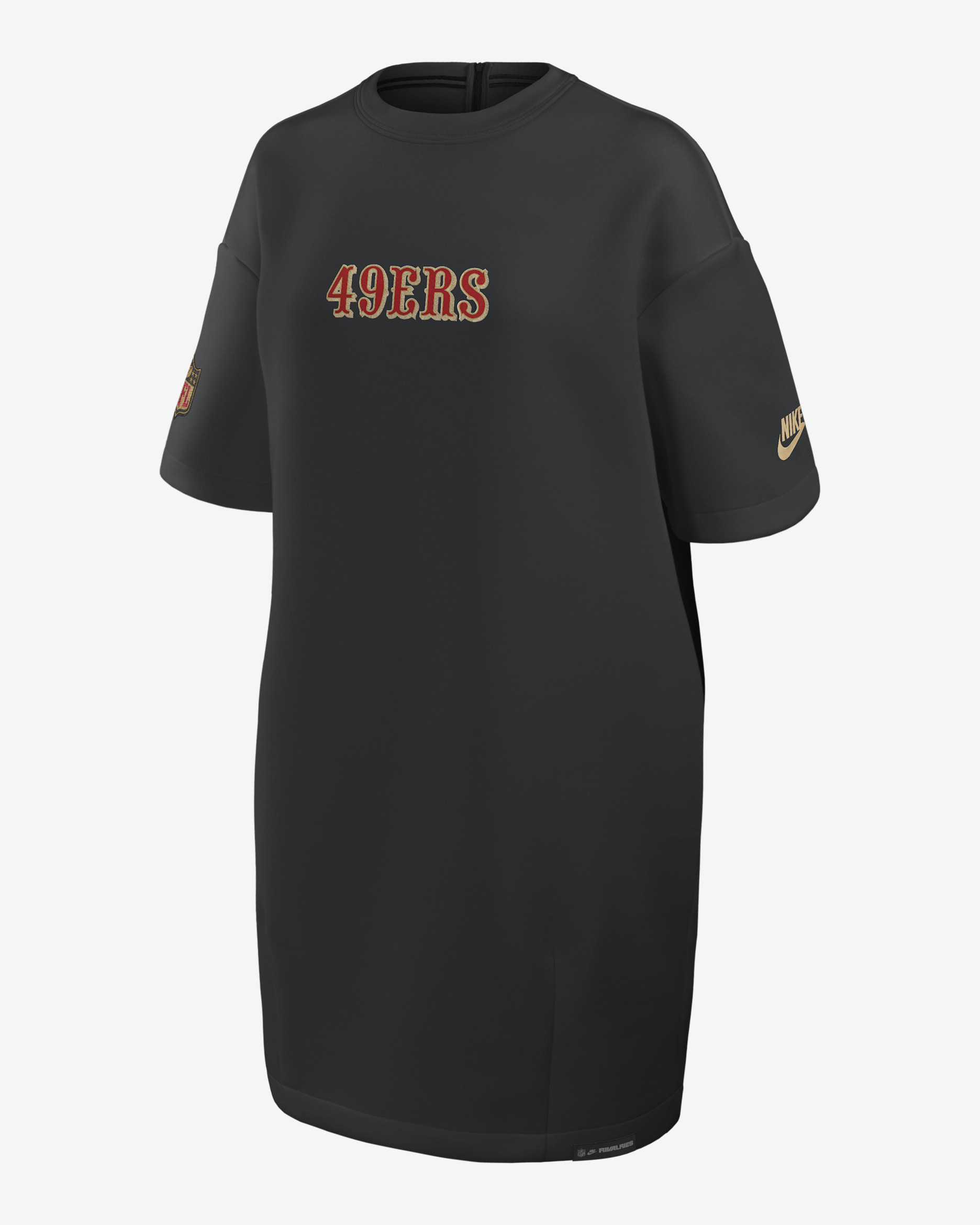San Francisco 49ers Rivalries Collection Oversized Tech Fleece Women's Nike NFL Dress - Black