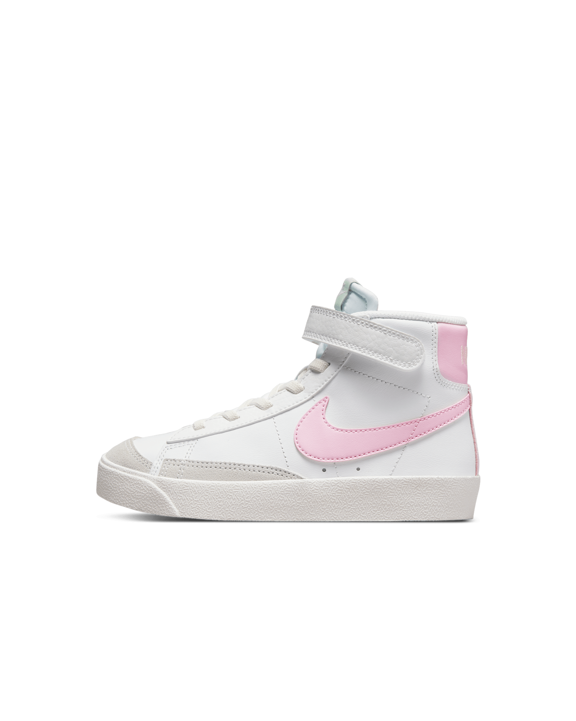 Tenis para niños de preescolar Nike Blazer Mid '77 - Blanco cumbre/Leche de coco/Pulpa dulce/Espuma rosa